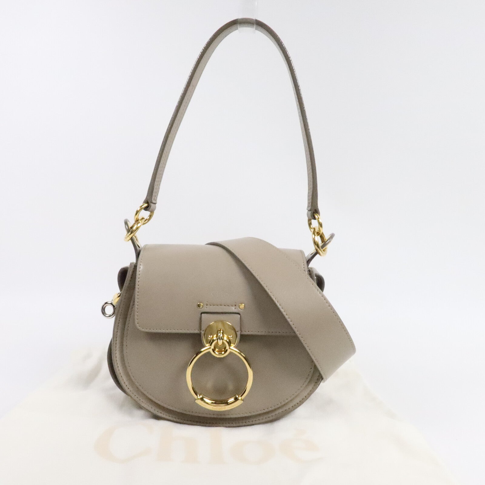 Chloe 牛皮皮革Tess肩背袋