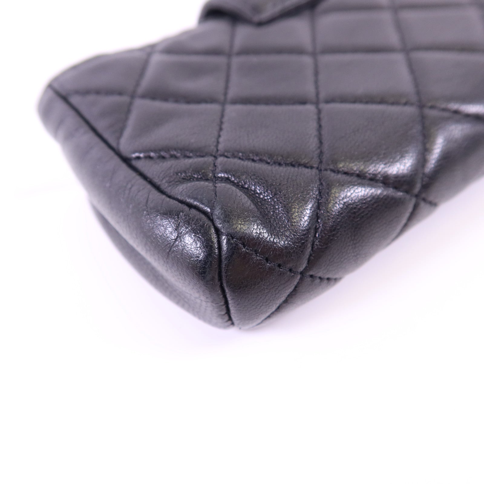 CHANEL 羊皮皮革Card Case銀扣卡片套