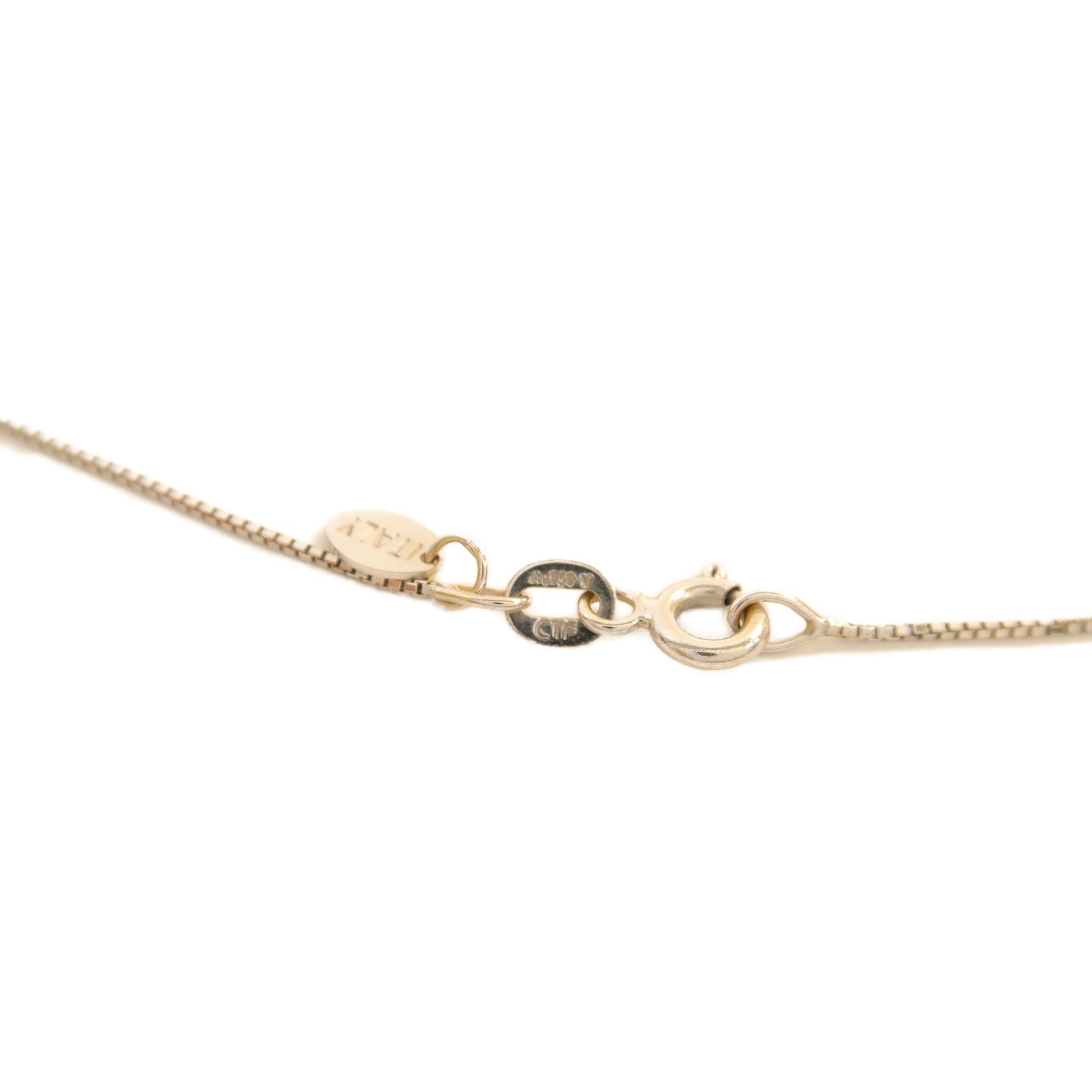 JEWELRY **【激減優惠】18K白金Diamond Necklace 0.168ct鑽石項鍊銀色