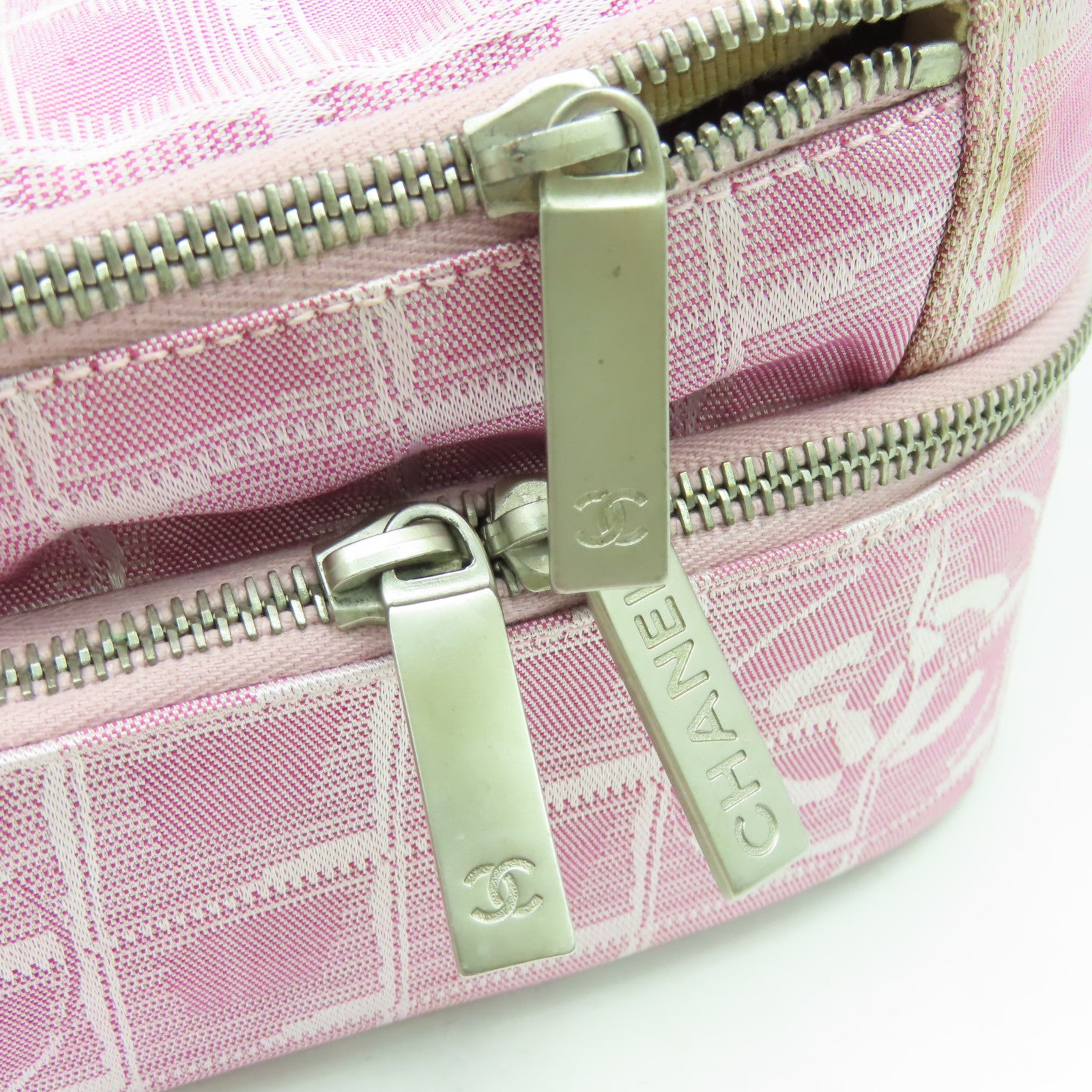 CHANEL 【激減優惠】帆布Travel Line手挽肩背兩用袋粉紅色
