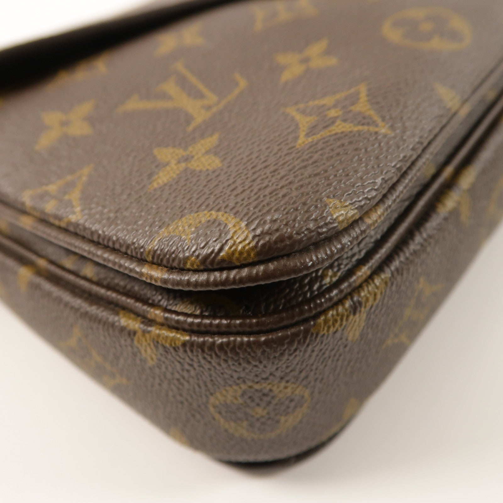 LOUIS VUITTON Monogram Pochette Metis金扣手挽肩背兩用袋棕色