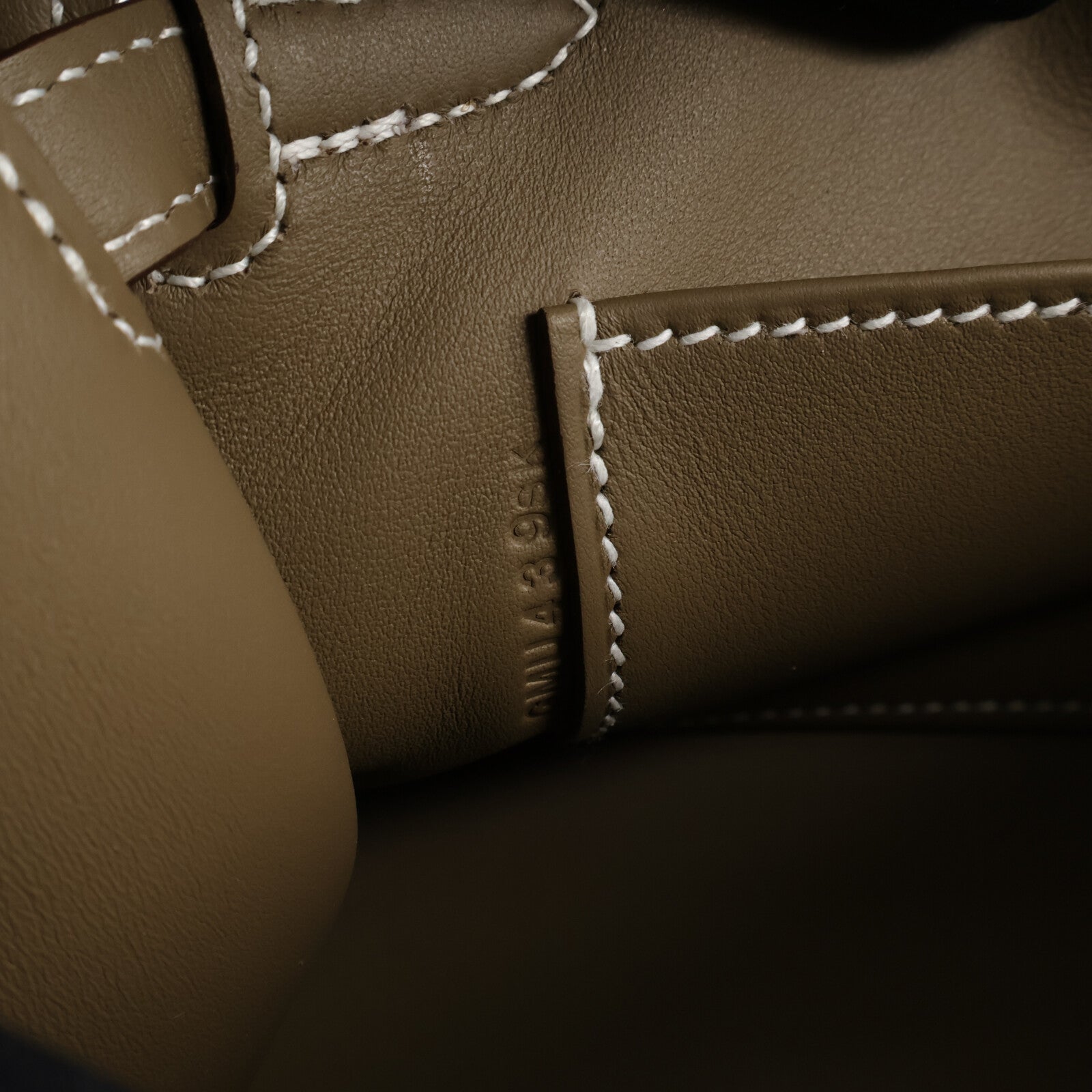HERMES Veau Swift皮革Kelly Pochette手挽袋Etoupe