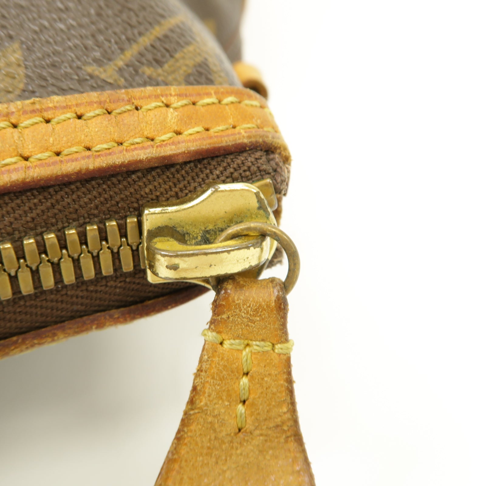 LOUIS VUITTON Monogram Lockit Horizontal金扣肩背袋棕色