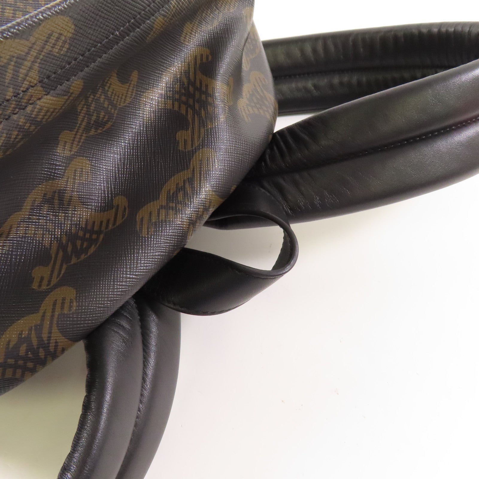 CELINE 【激減優惠】塗層帆布Triomphe Backpack銀扣背包