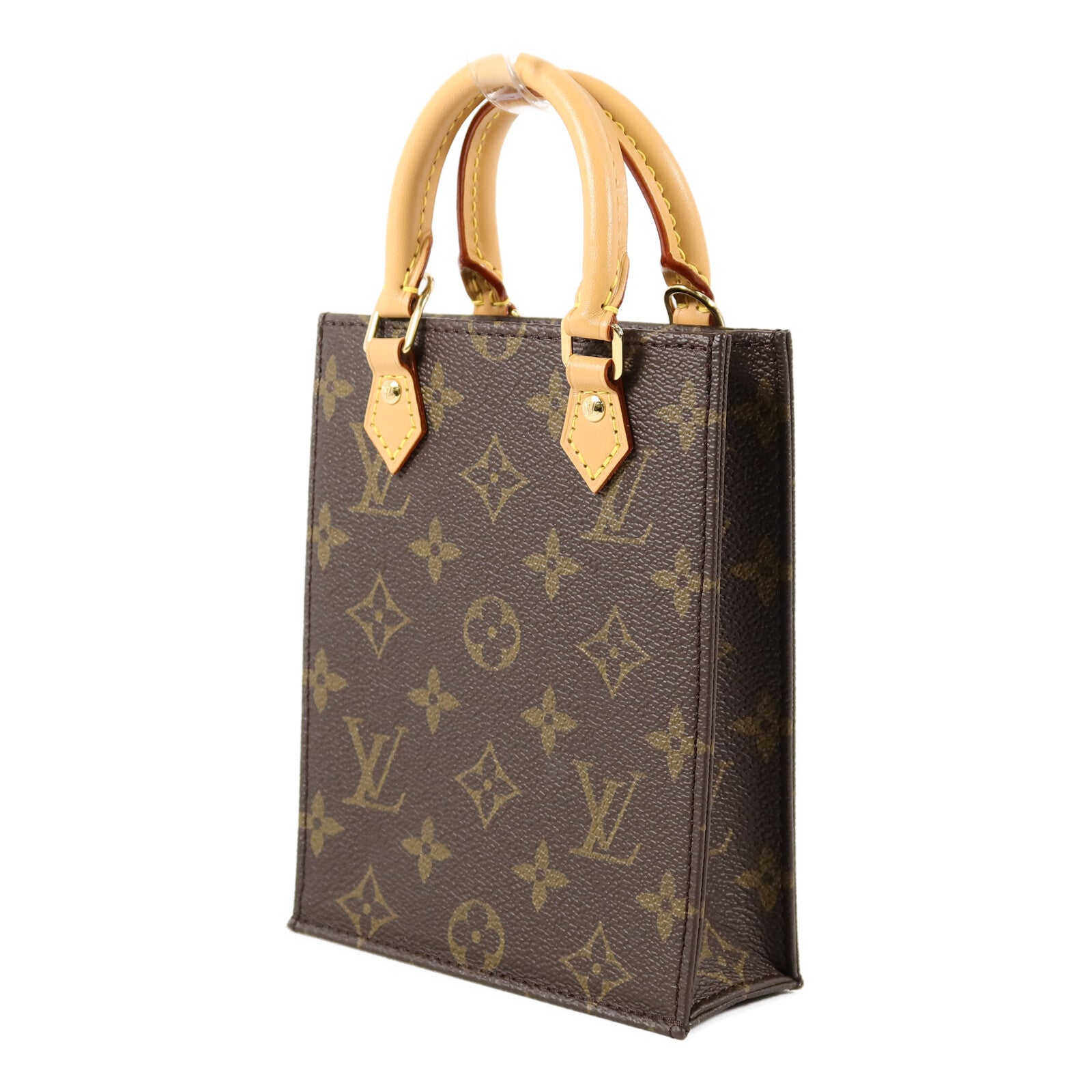 LOUIS VUITTON Monogram Petit Sac Plat手挽肩背兩用袋Monogram Petit Sac Plat手挽肩背兩用袋