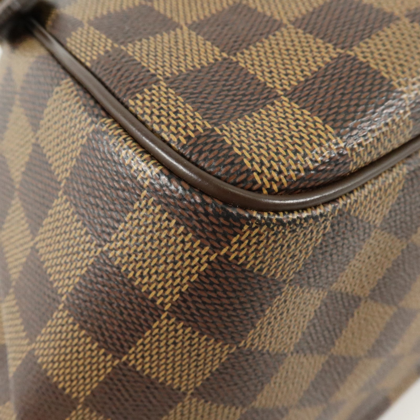 LOUIS VUITTON Damier Belem PM金扣手挽袋