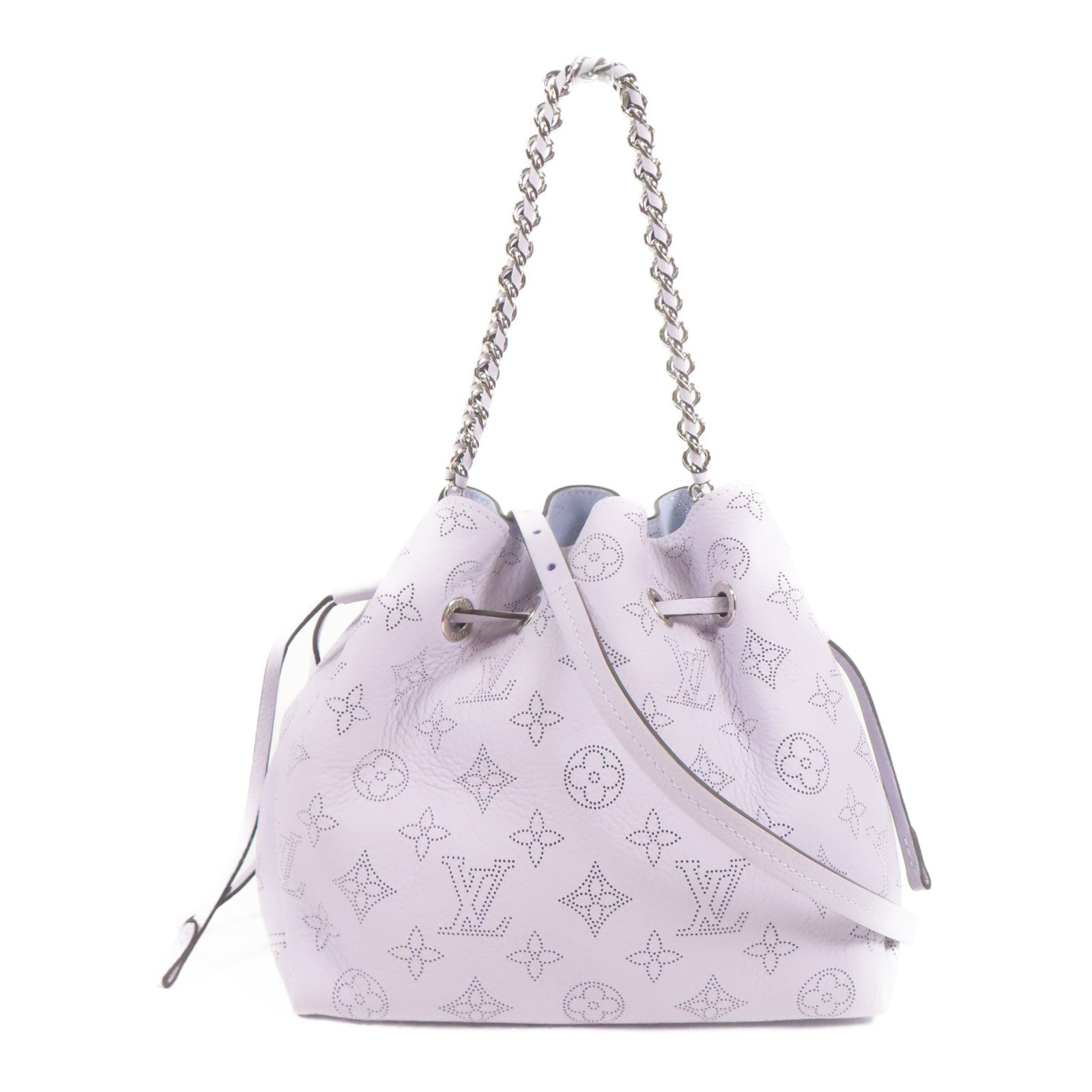 LOUIS VUITTON Monogram Mahina Bella銀扣手挽肩背兩用袋