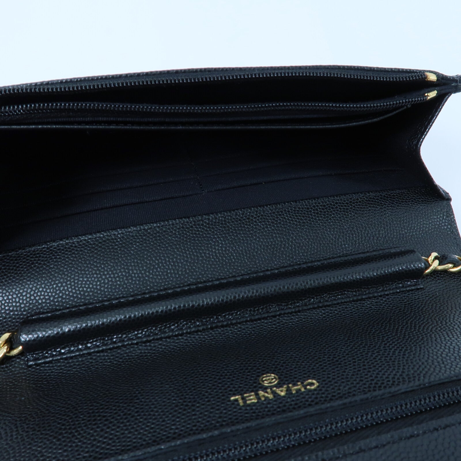 CHANEL 牛皮皮革WOC Wallet On Chain鏈帶肩背袋