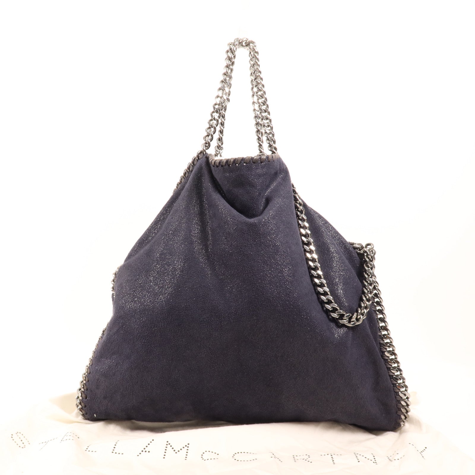Stella McCartney 牛皮皮革2 Way Shoulder Bag銀扣鏈帶手挽肩背兩用袋