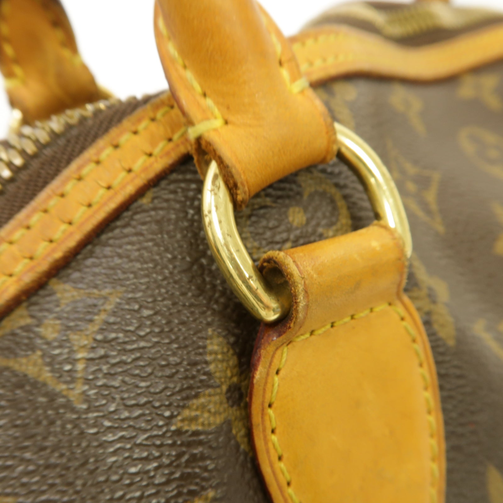 LOUIS VUITTON Monogram Lockit Horizontal金扣肩背袋棕色