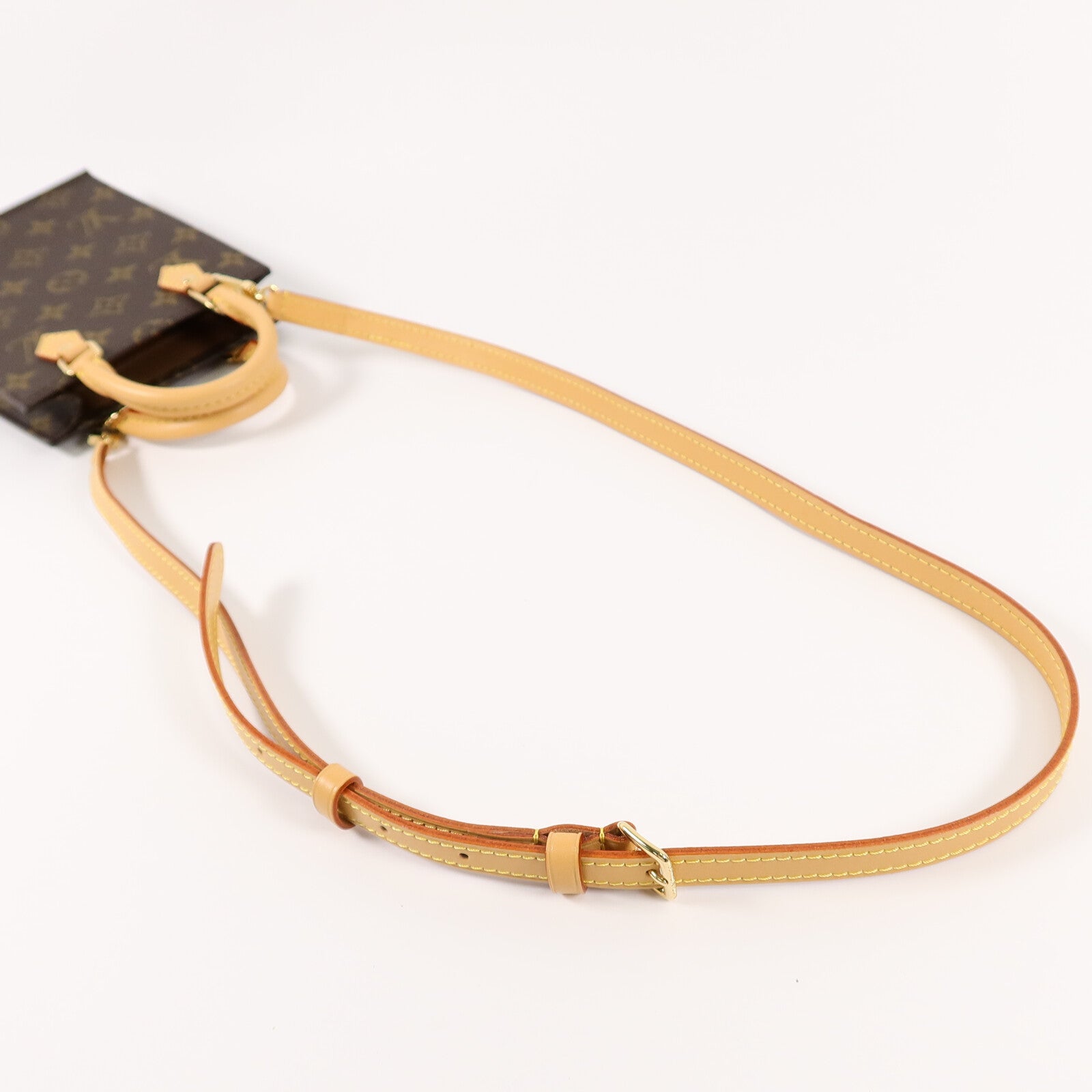 LOUIS VUITTON Monogram Petit Sac Plat手挽肩背兩用袋Monogram Petit Sac Plat手挽肩背兩用袋