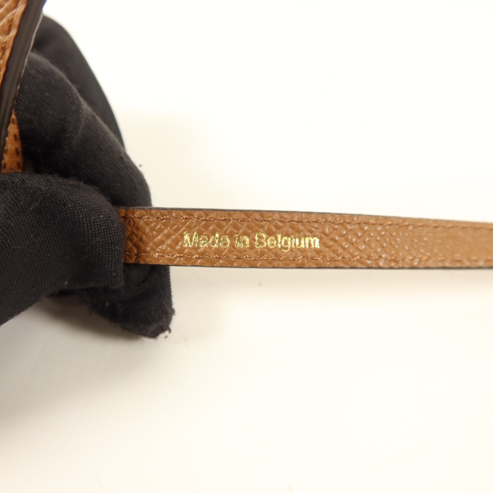 Delvaux 牛皮皮革Vagabond Adjustable Strap金扣肩帶
