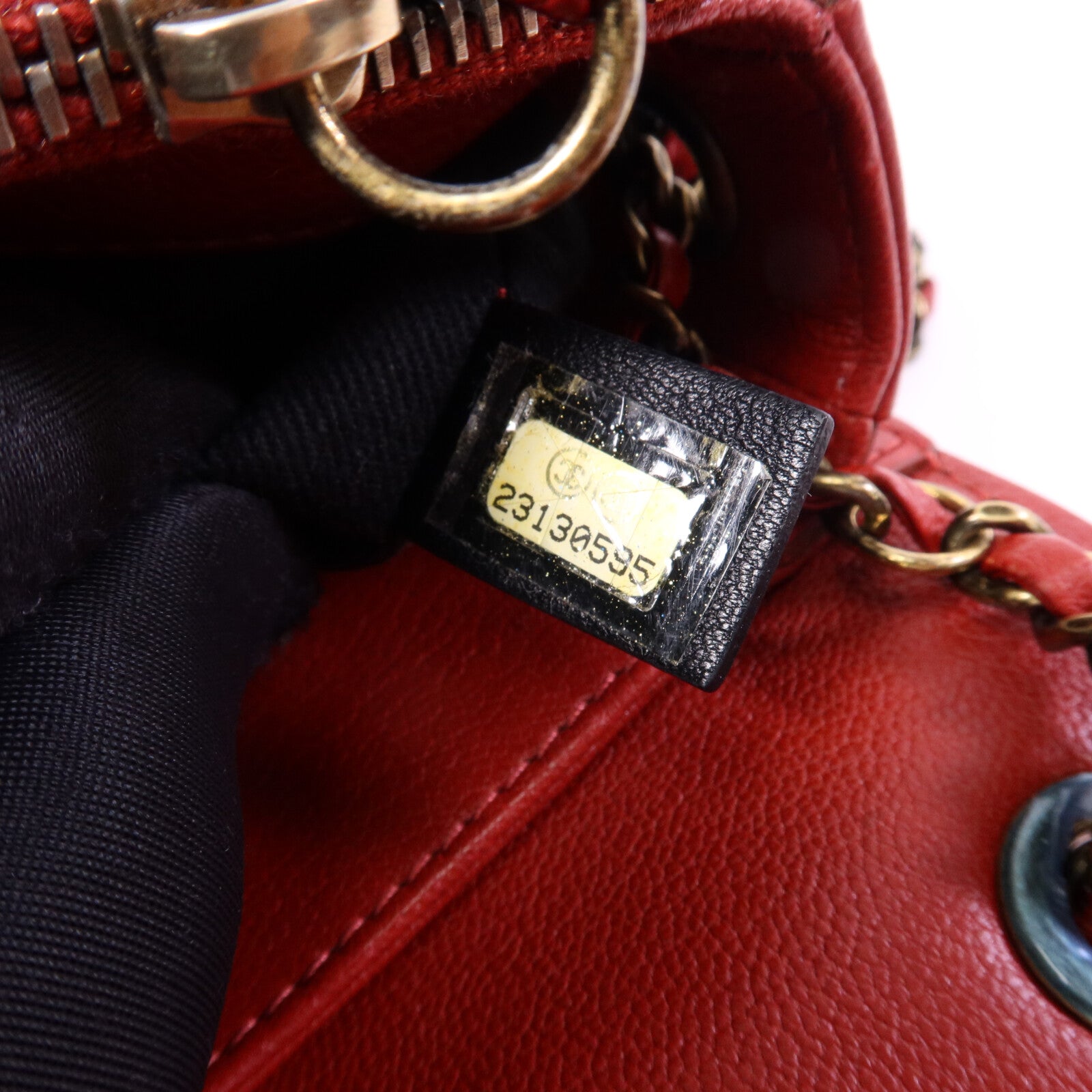 CHANEL 羊皮皮革Coco Curve Flap金扣鏈帶肩背袋