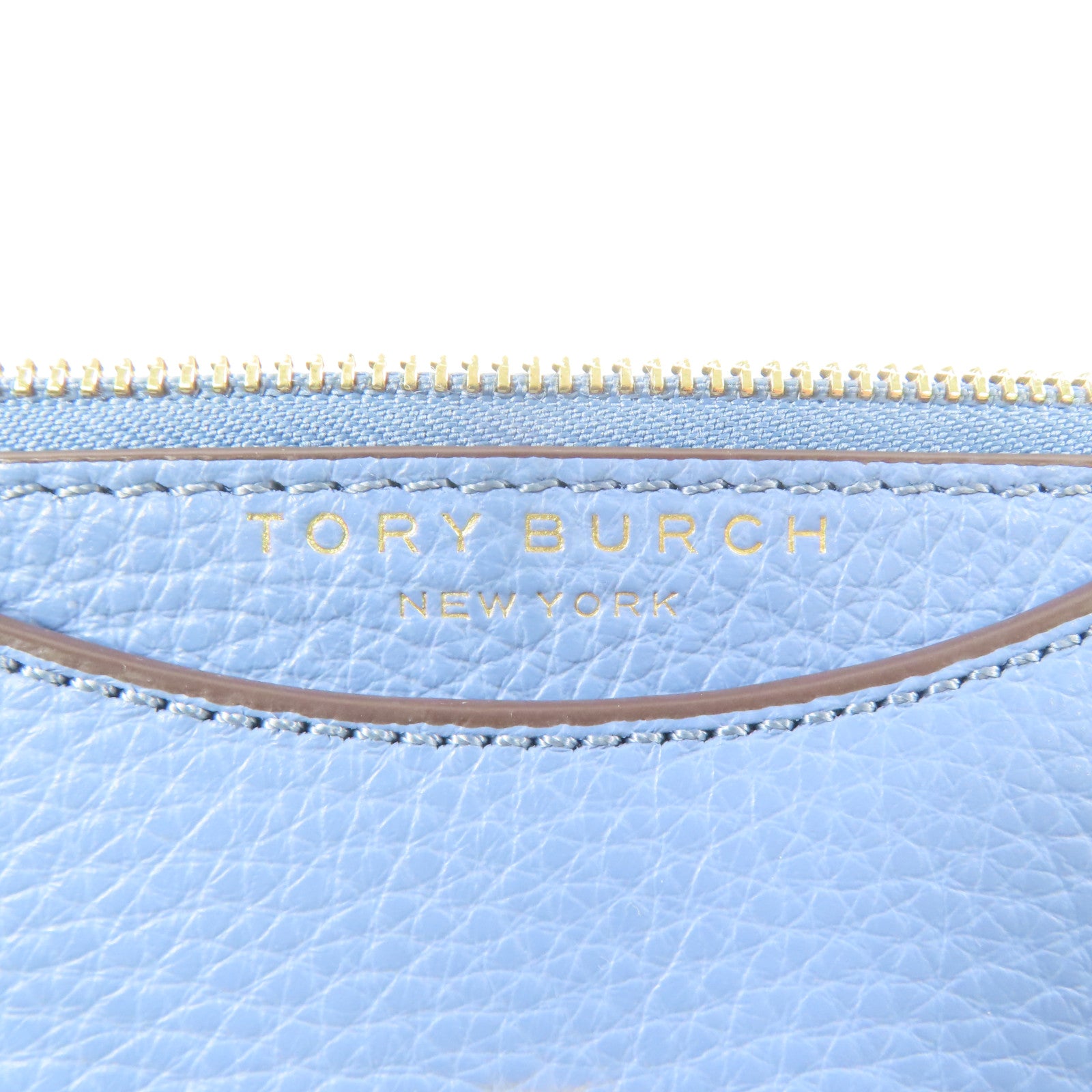 Tory Burch 牛皮皮革2 Way Shoulder Bag金扣手挽肩背兩用袋淺藍色