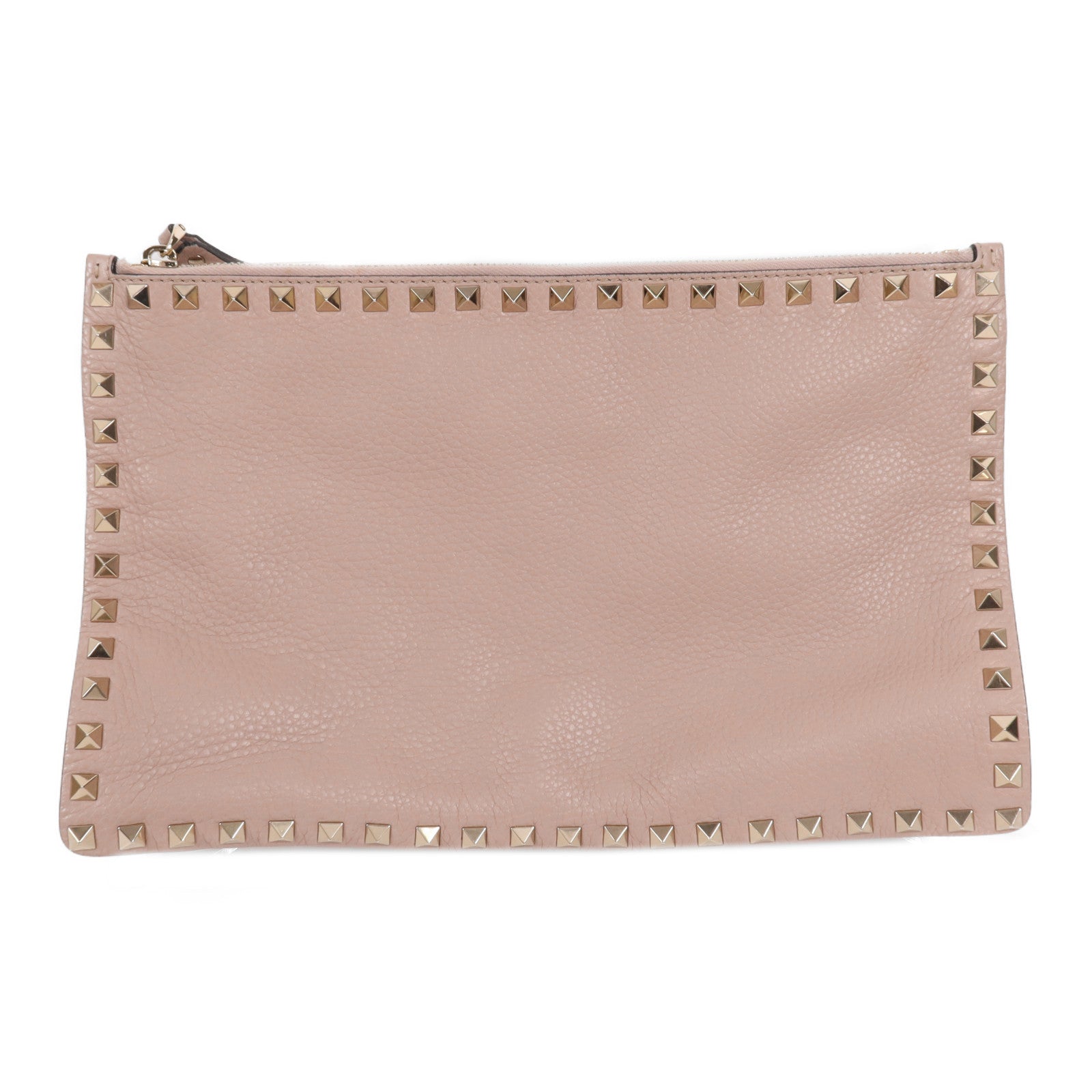 Valentino 牛皮皮革Clutch金扣手拿包
