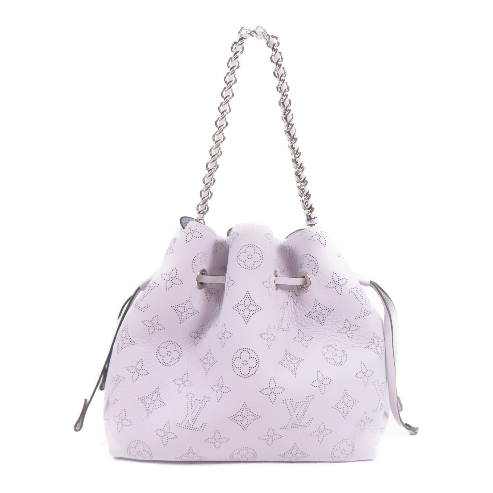 LOUIS VUITTON Monogram Mahina Bella銀扣手挽肩背兩用袋