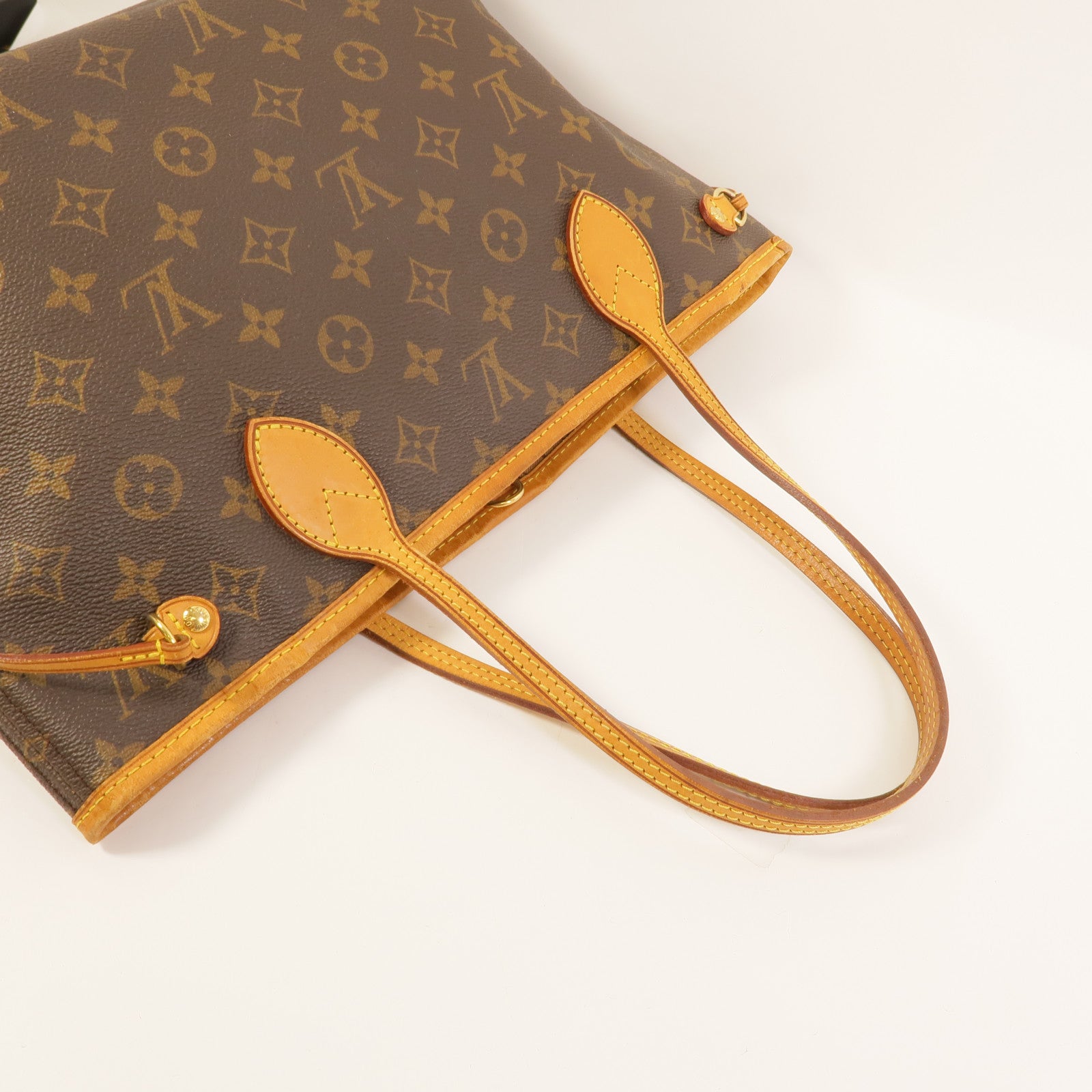 LOUIS VUITTON Monogram Neverfull PM金扣肩背袋