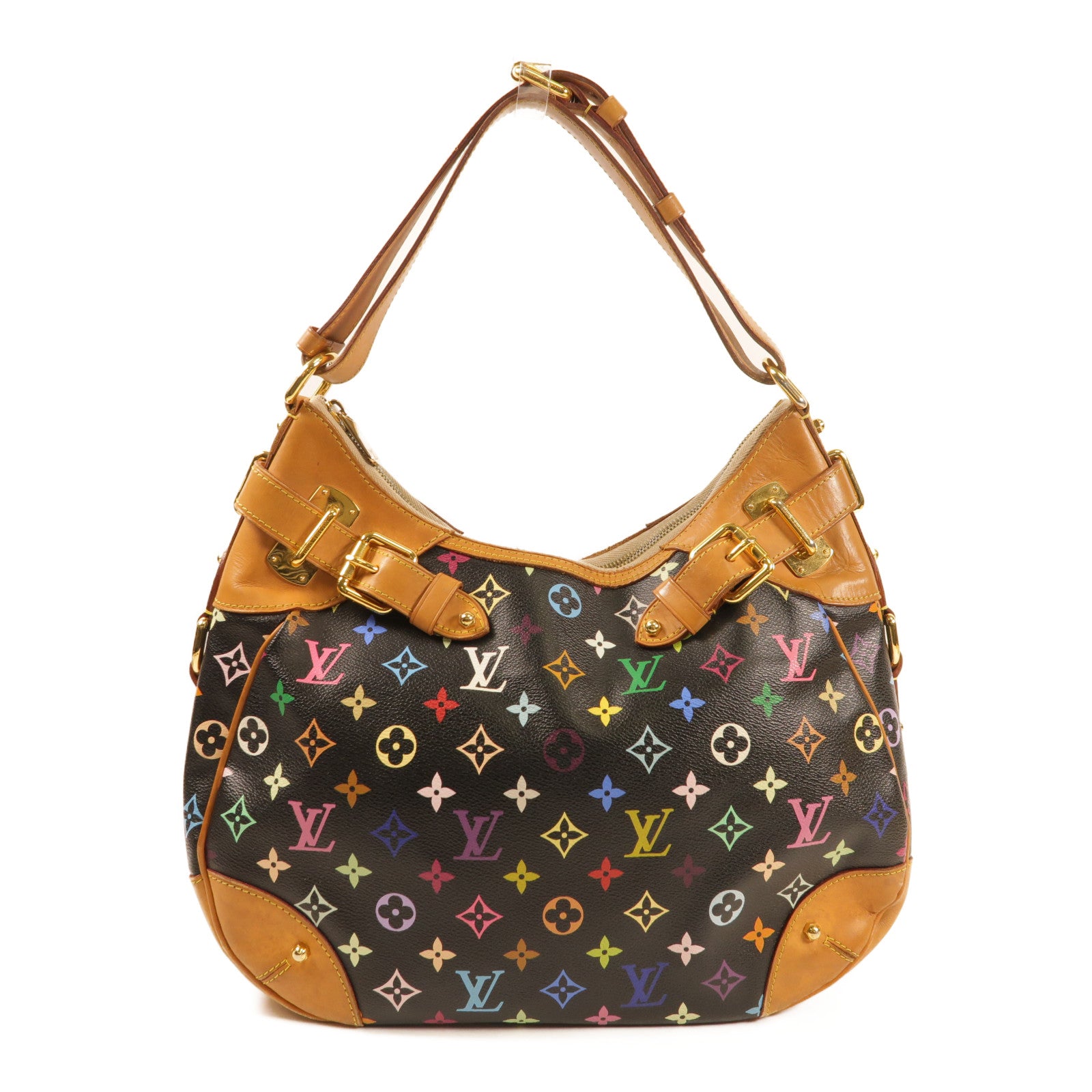 LOUIS VUITTON Monogram Multicolore Greta金扣肩背袋