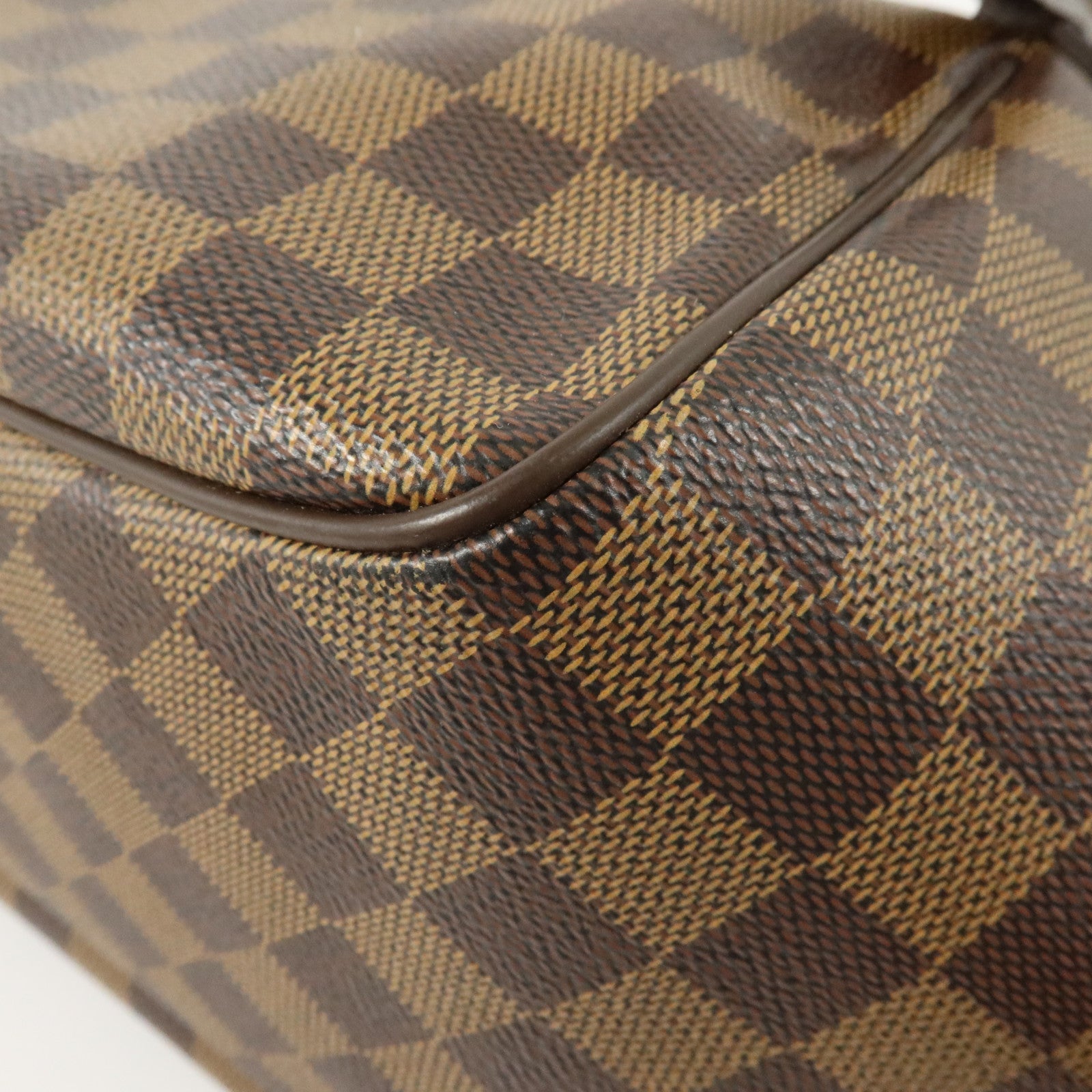 LOUIS VUITTON Damier Belem PM金扣手挽袋