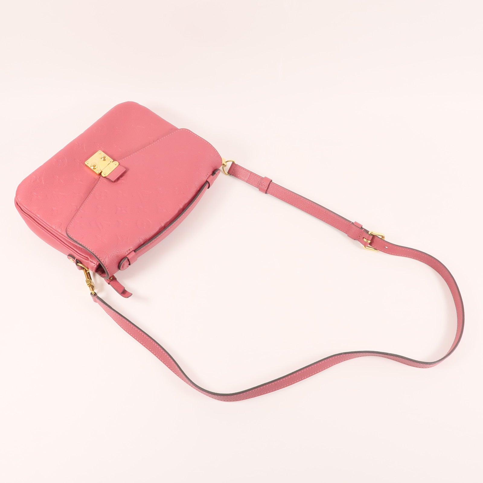 LOUIS VUITTON Monogram Empreinte Pochette Metis金扣手挽肩背兩用袋
