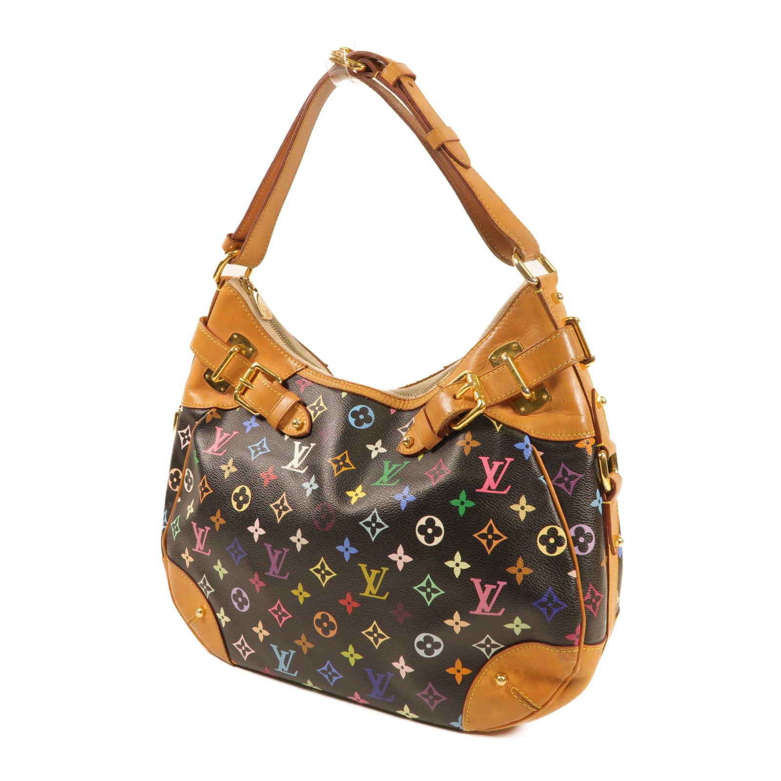 LOUIS VUITTON Monogram Multicolore Greta金扣肩背袋
