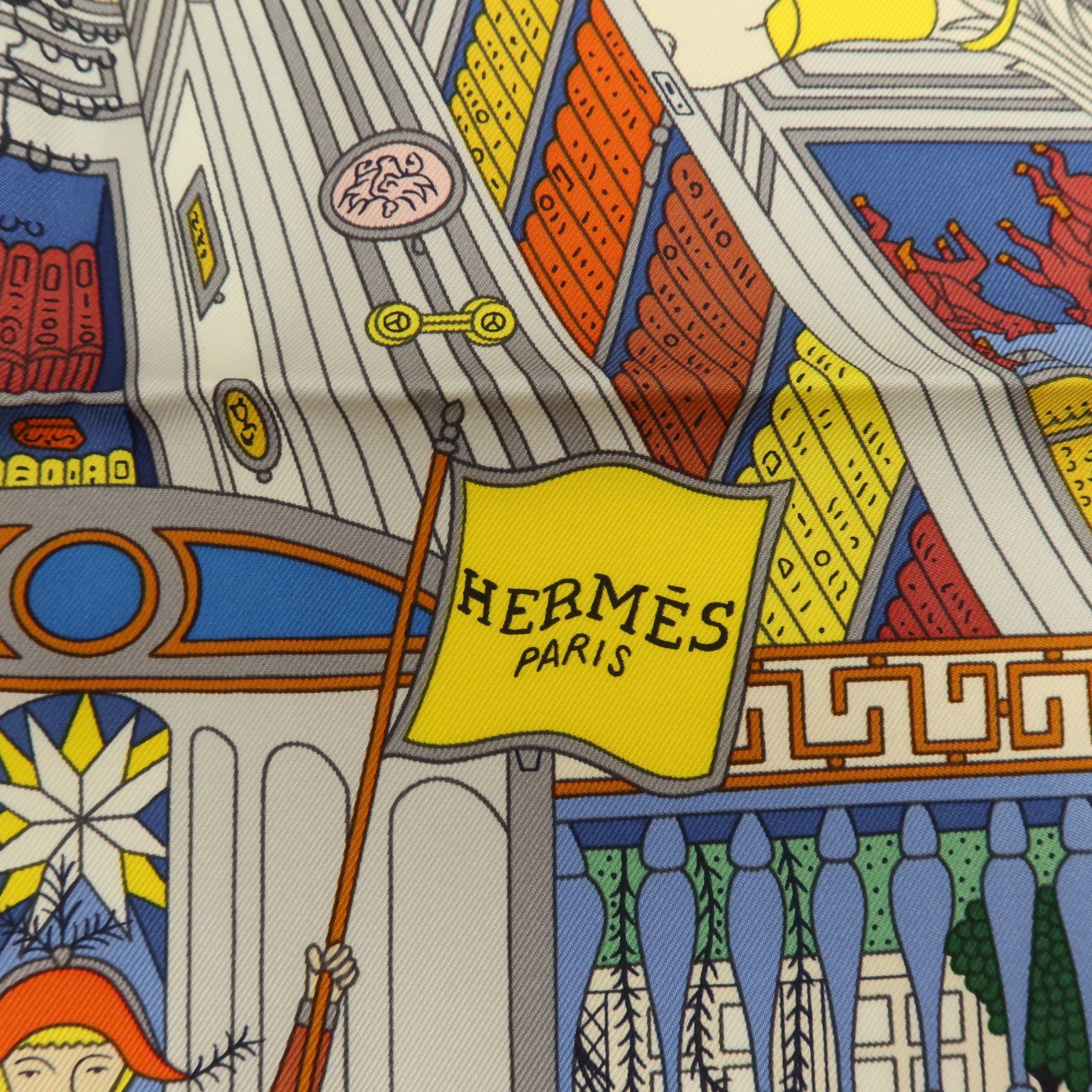 HERMES 絲質Scarf 90x90cm絲巾