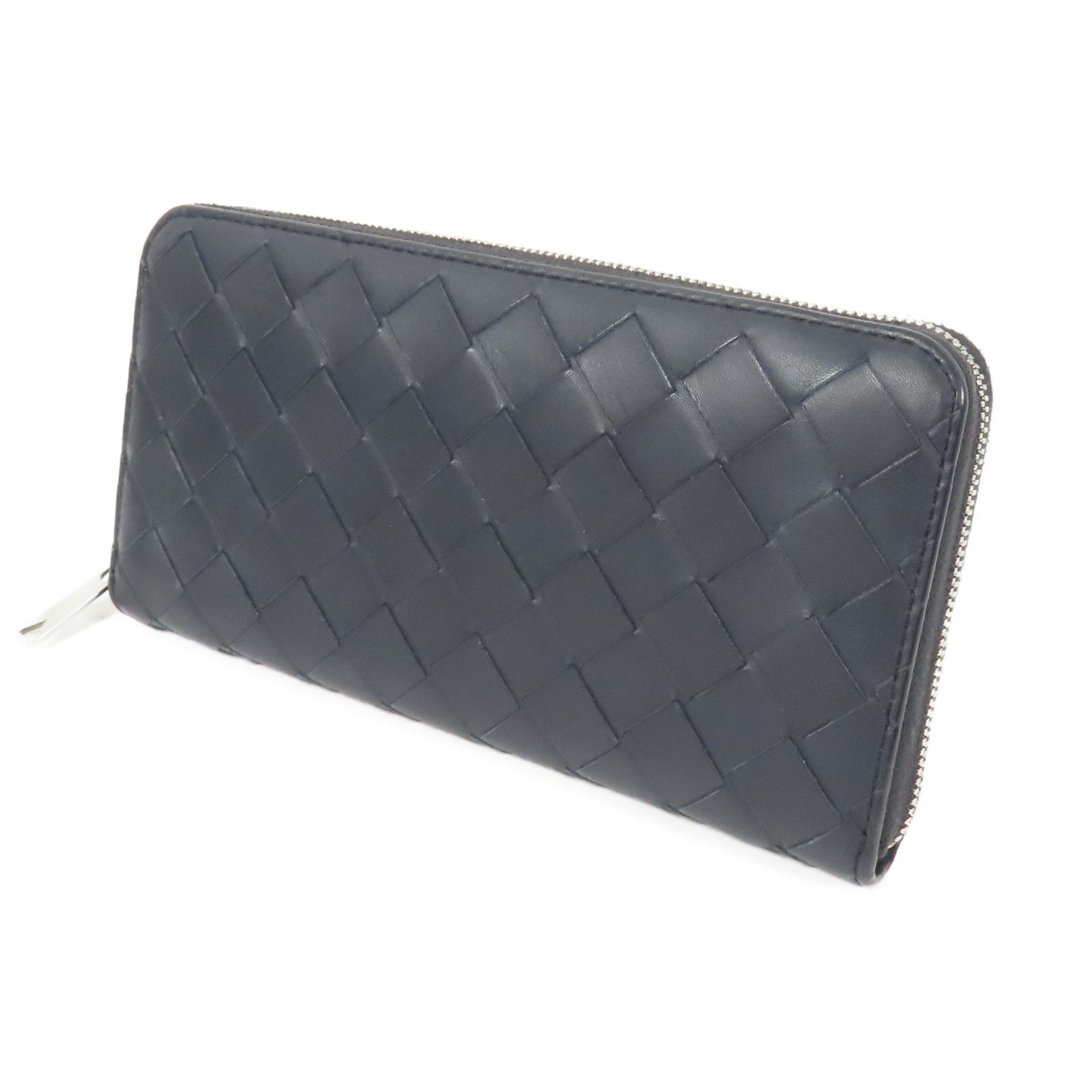 BOTTEGA VENETA 【激減優惠】牛皮皮革Long Wallet銀扣長錢包