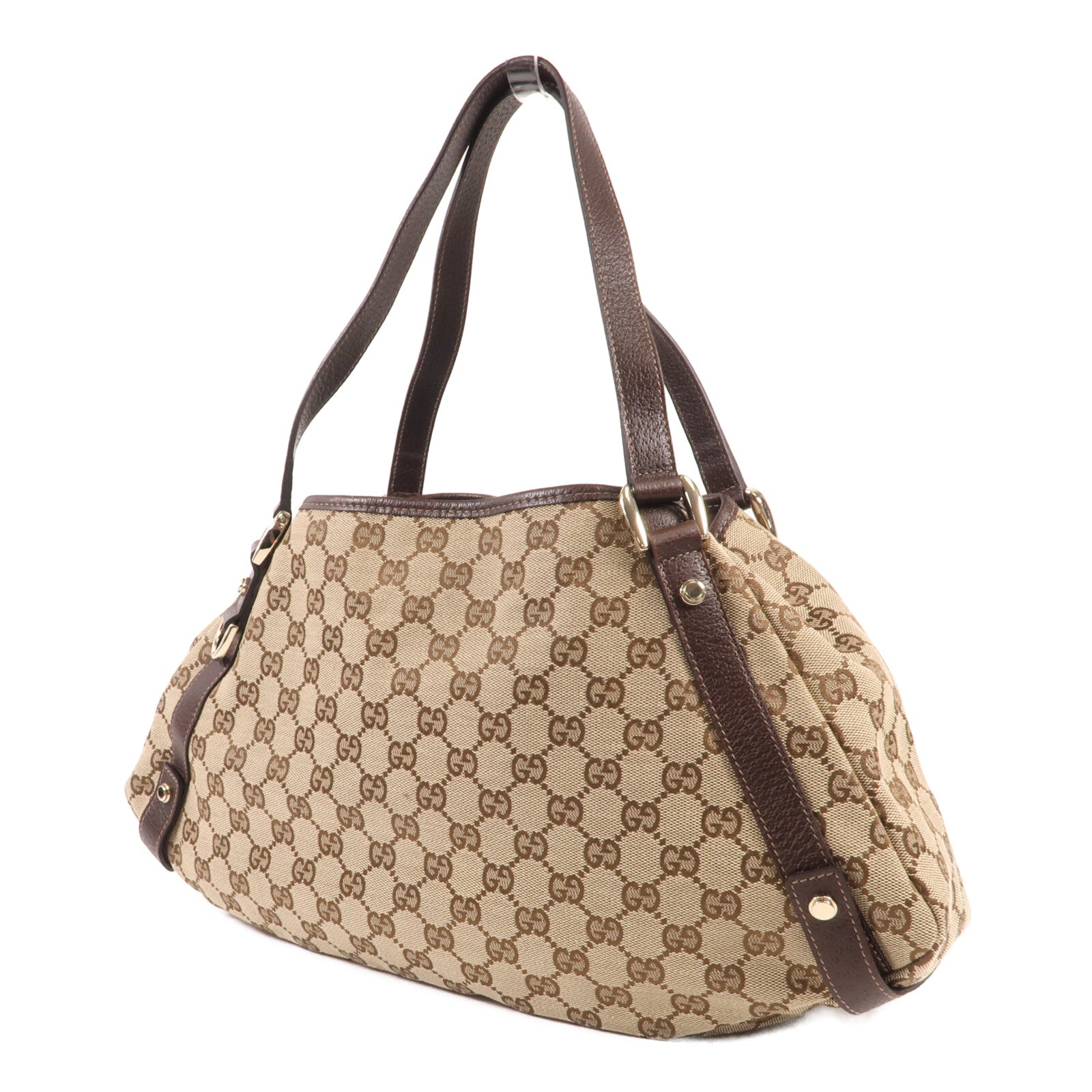 GUCCI 帆布Abbey金扣肩背袋