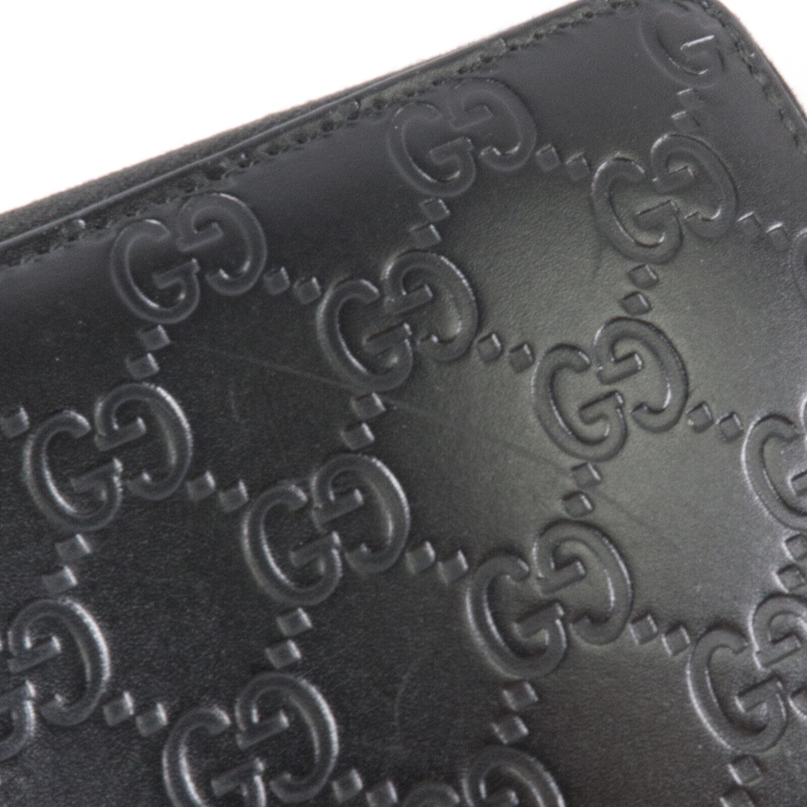 GUCCI 牛皮皮革Zipper Long Wallet銀扣長錢包