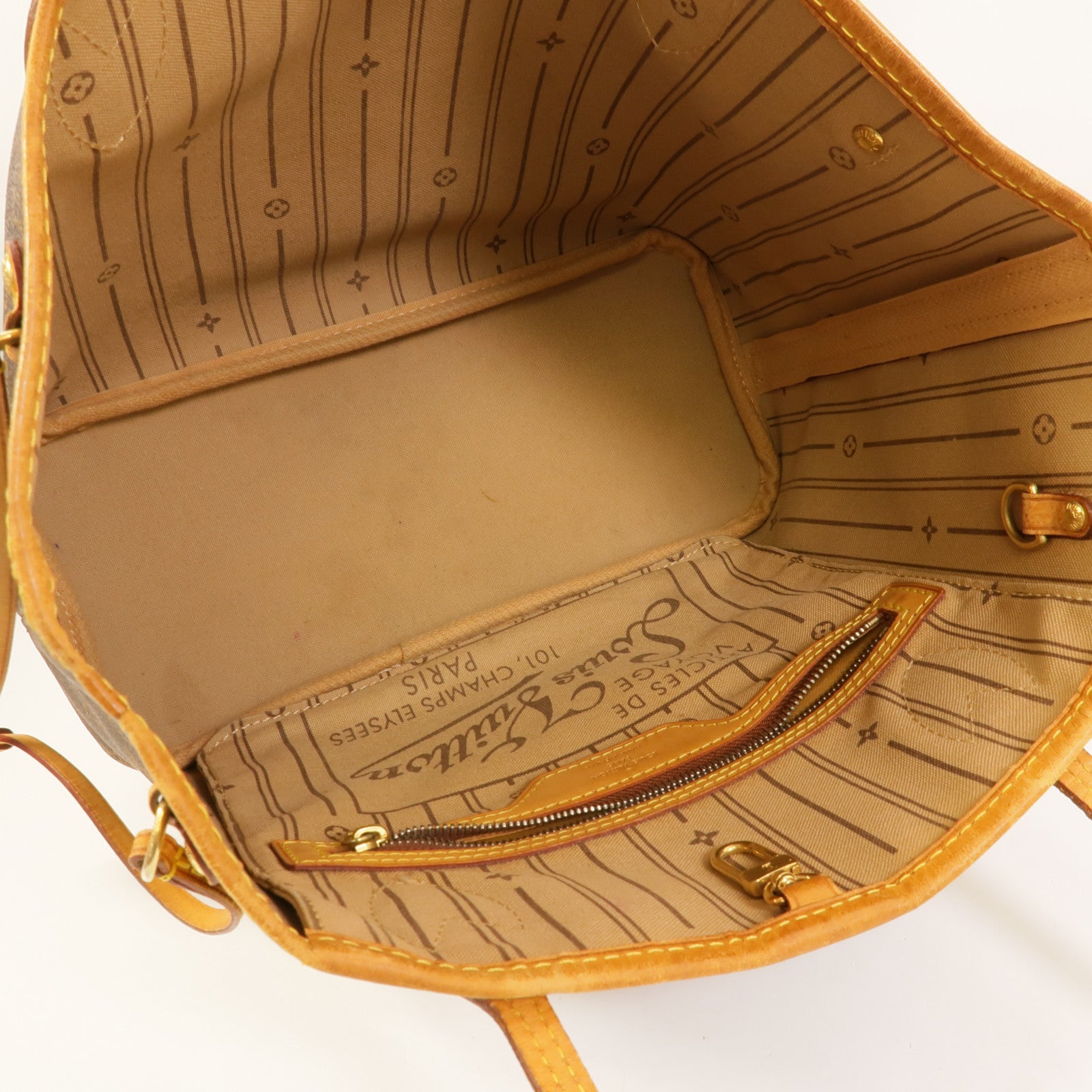 LOUIS VUITTON Monogram Neverfull PM金扣肩背袋