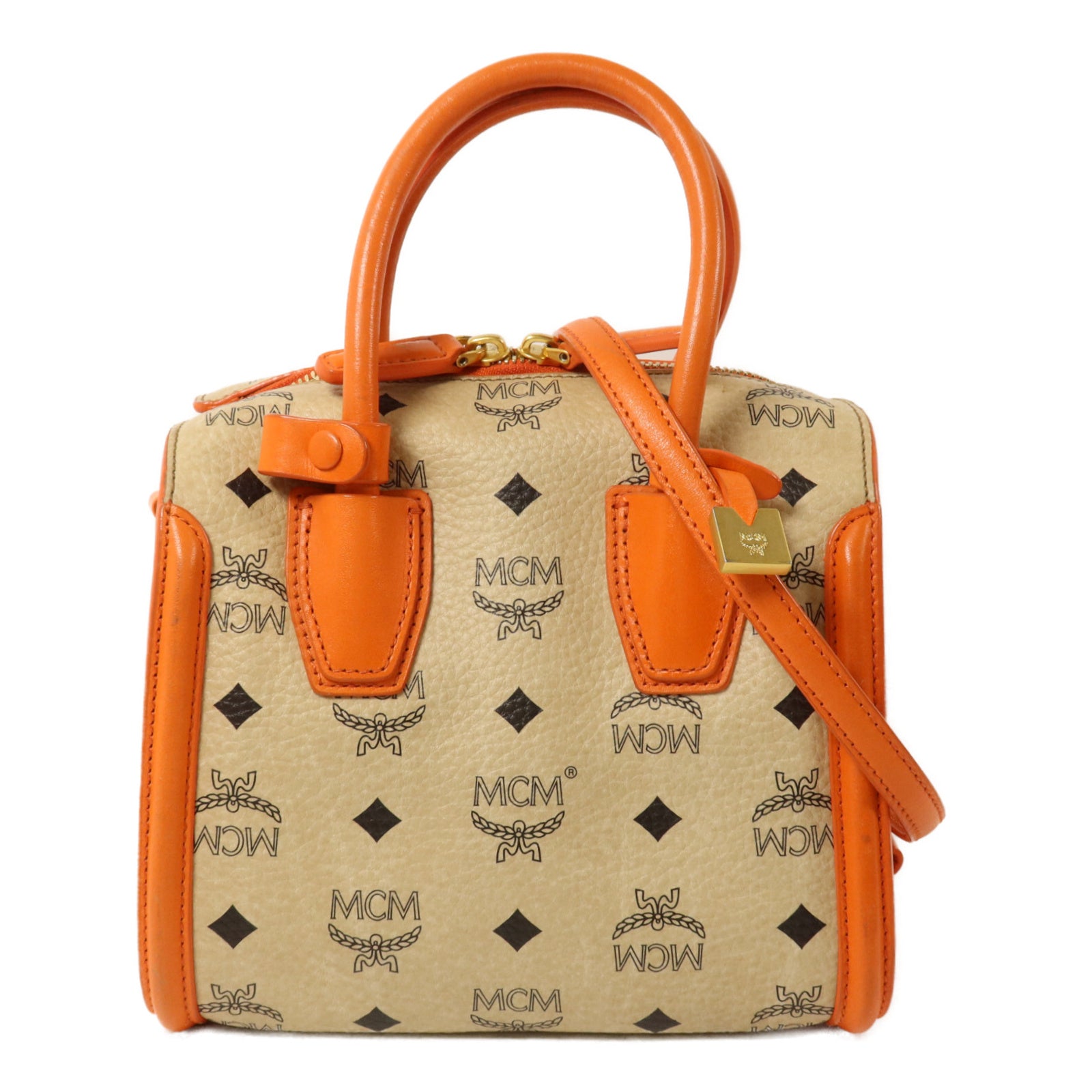 MCM 塗層帆布2 Way Shoulder手挽肩背兩用袋
