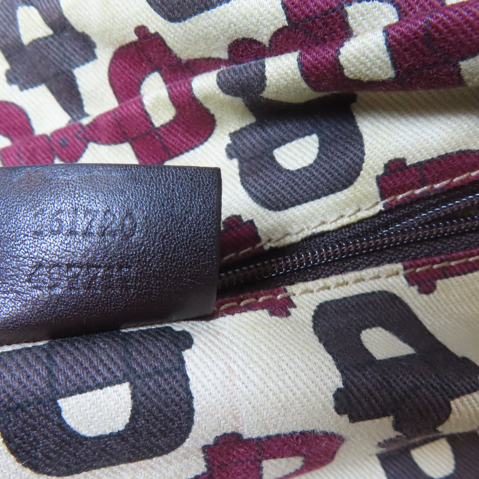 GUCCI 牛皮皮革Tote Bag金扣手挽袋啡色