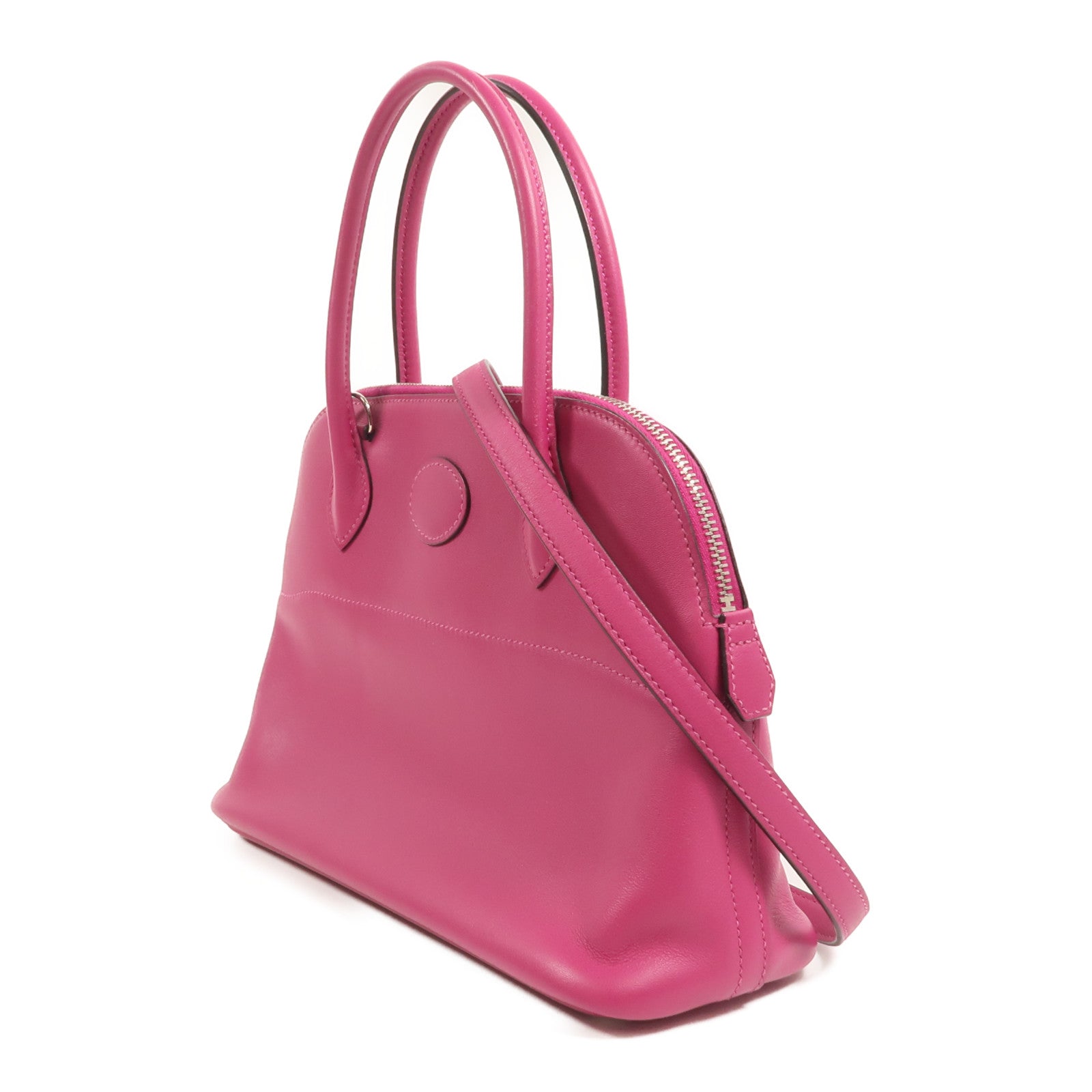 HERMES Veau Swift皮革Bolide 27手挽袋Rose Pourpre