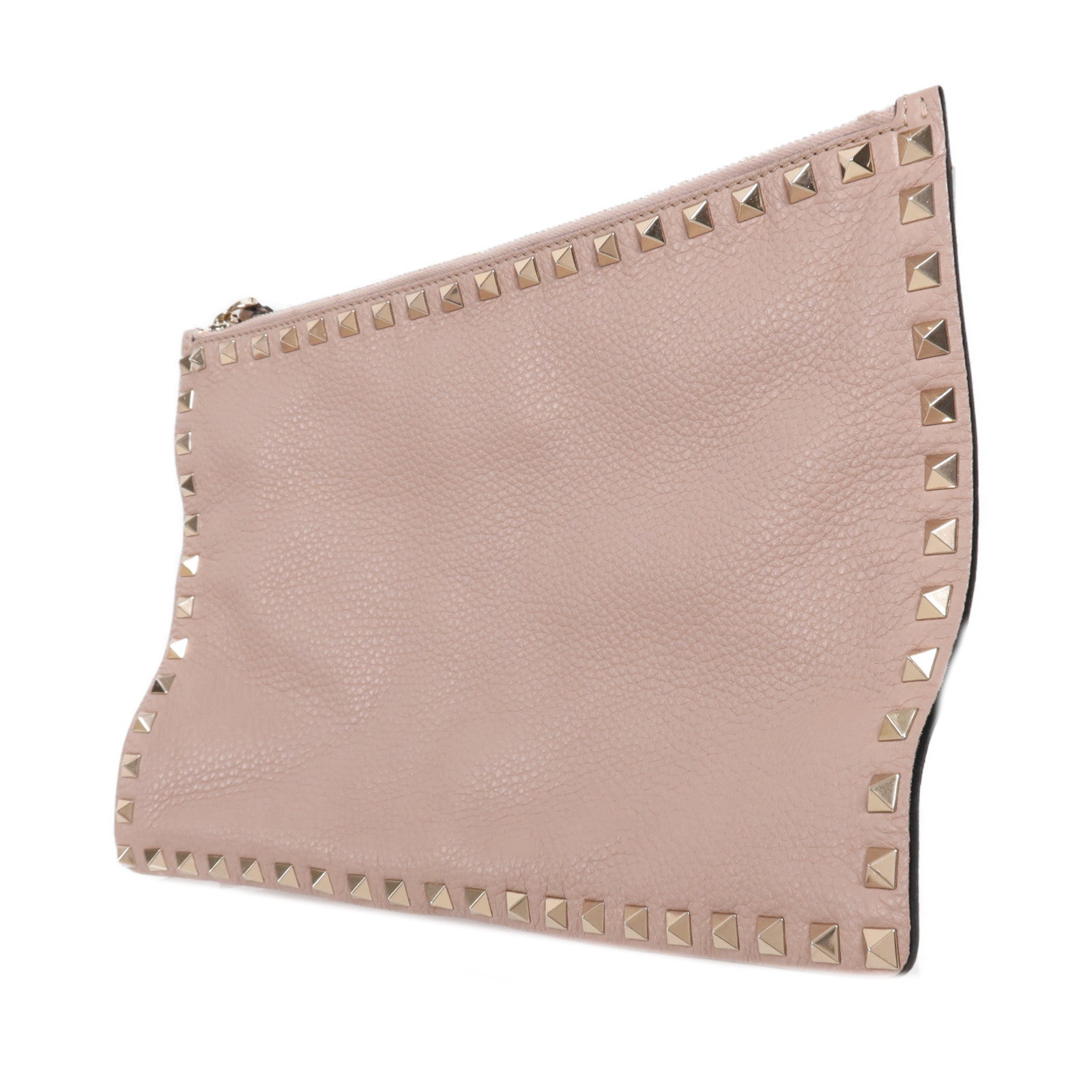 Valentino 牛皮皮革Clutch金扣手拿包