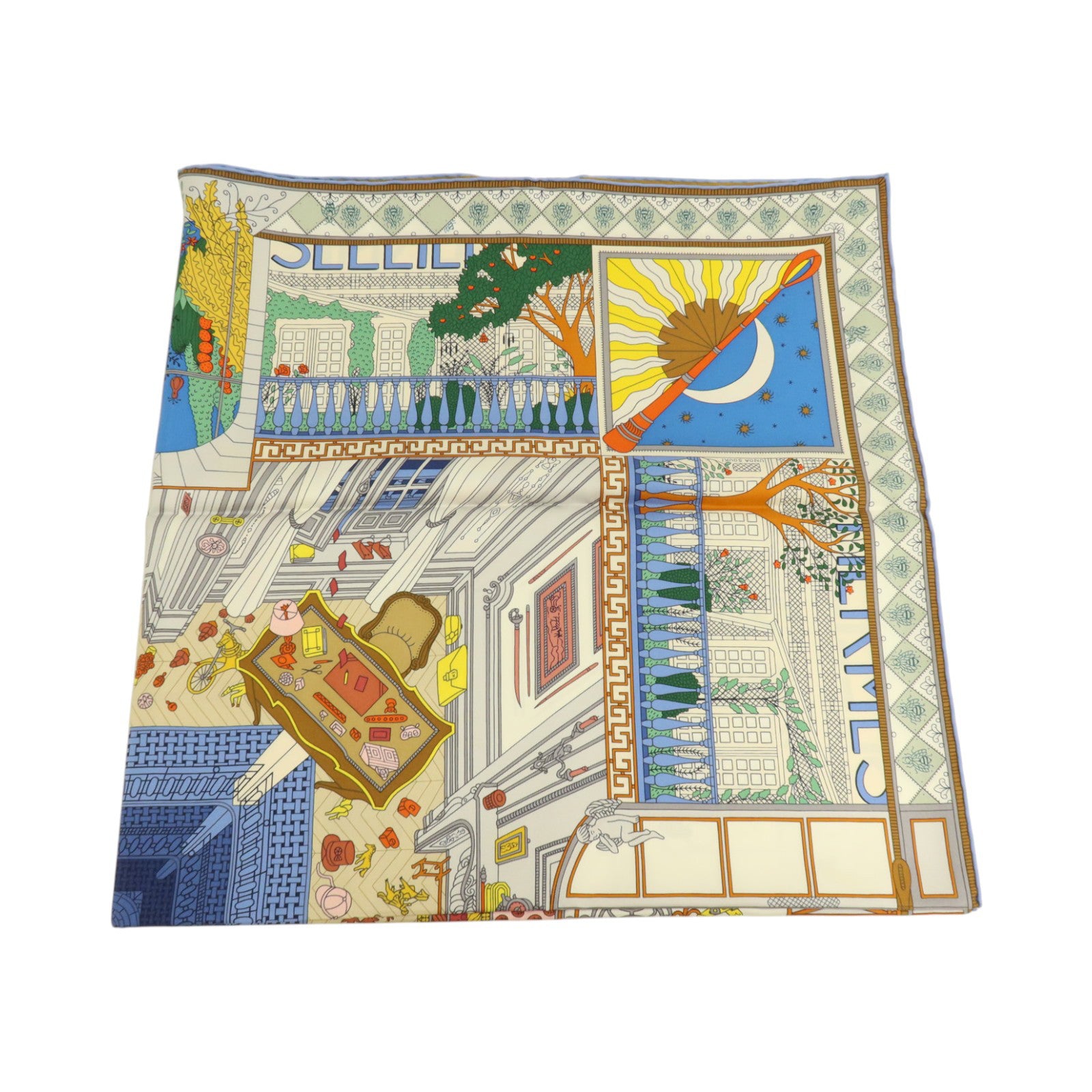 HERMES 絲質Scarf 90x90cm絲巾
