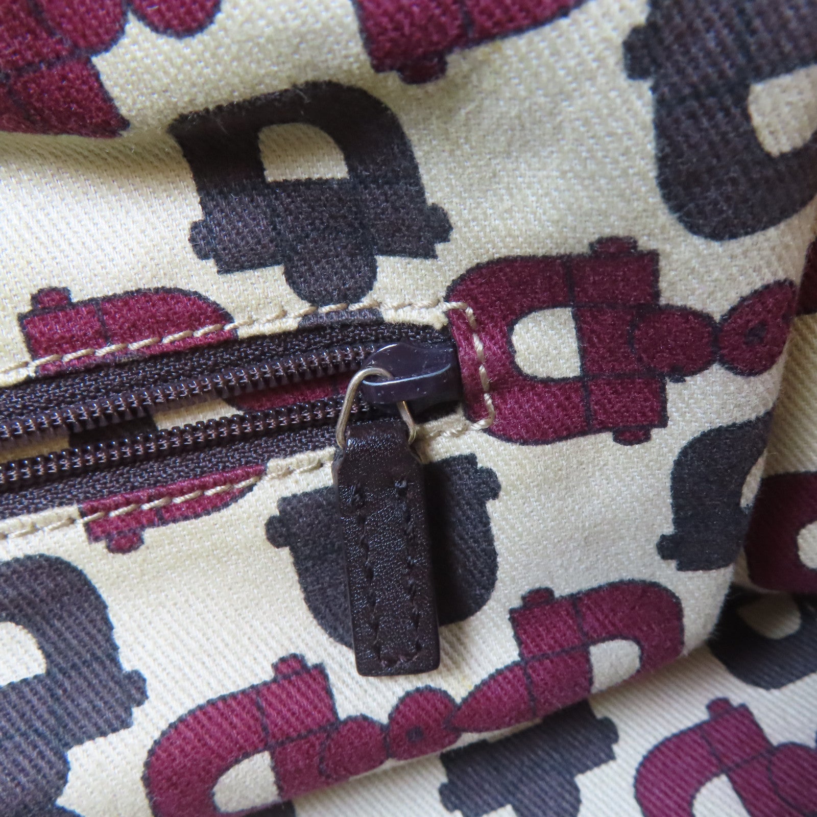 GUCCI 牛皮皮革Tote Bag金扣手挽袋啡色
