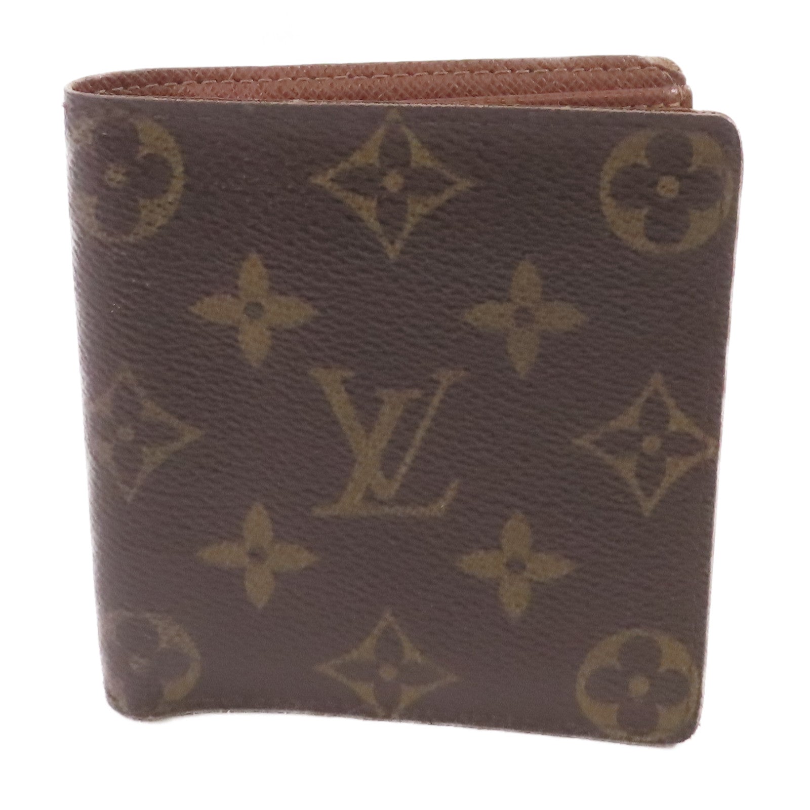 LOUIS VUITTON Monogram Porte Billet 6 Carte Credit Wallet短錢包啡色