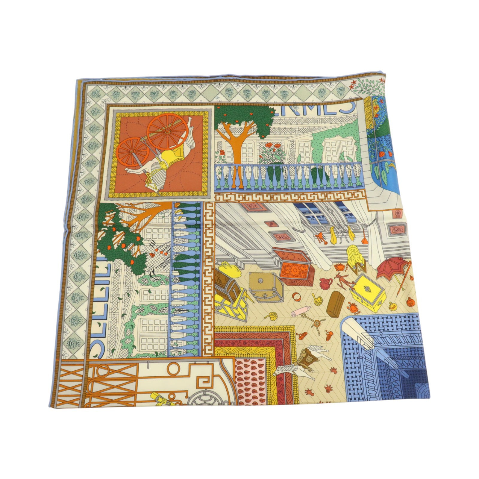 HERMES 絲質Scarf 90x90cm絲巾