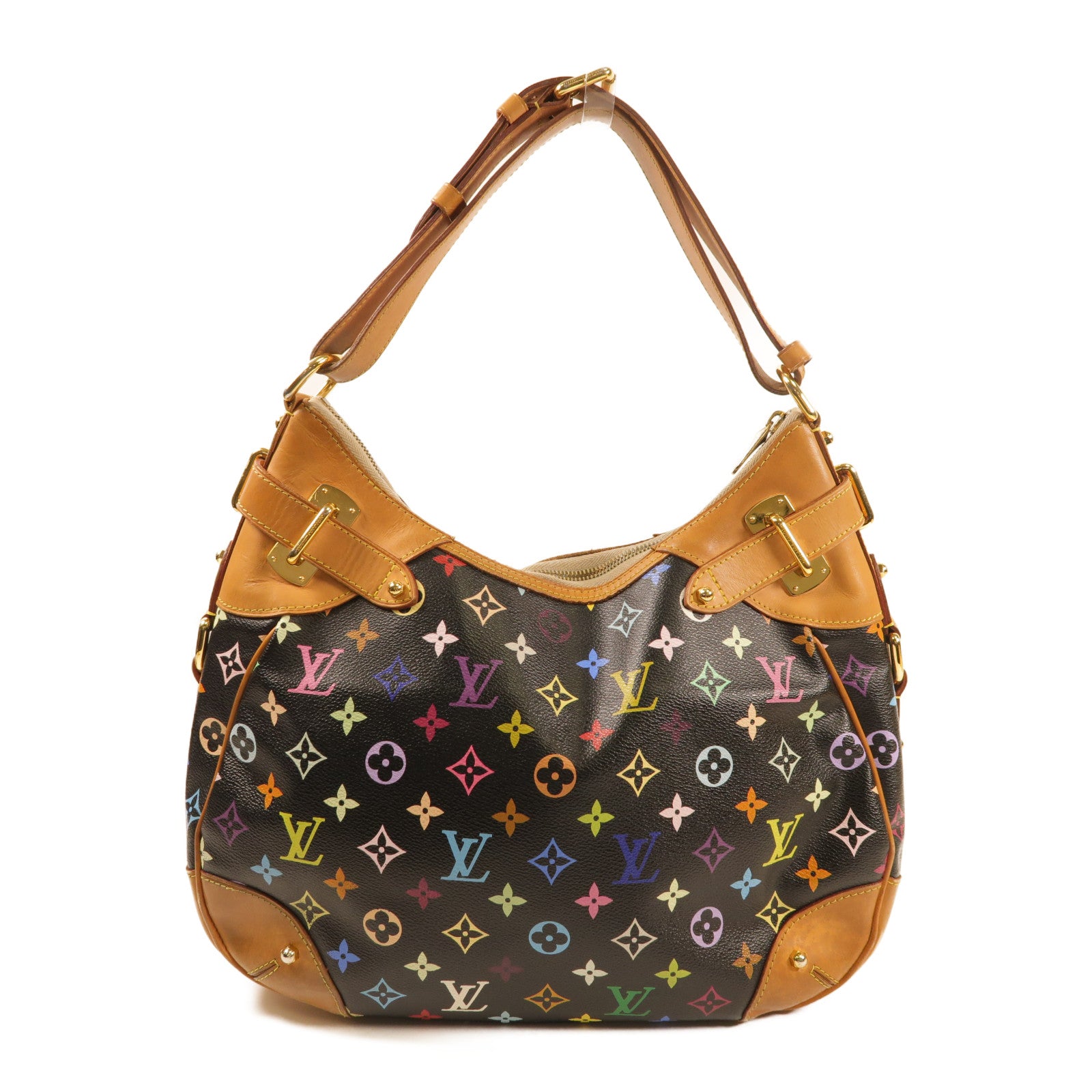 LOUIS VUITTON Monogram Multicolore Greta金扣肩背袋
