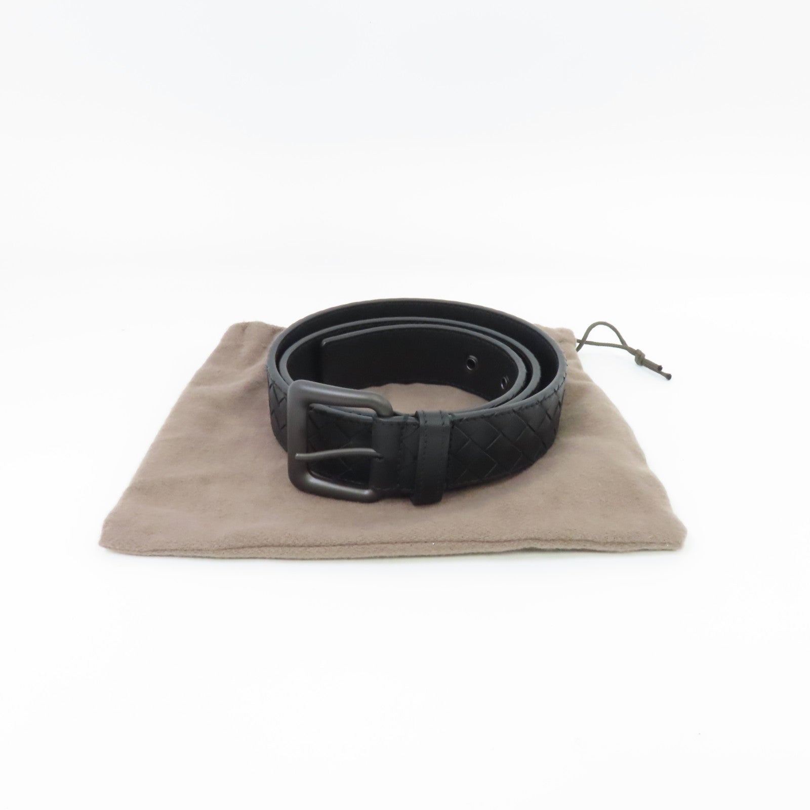 BOTTEGA VENETA 牛皮皮革Belt皮帶黑色