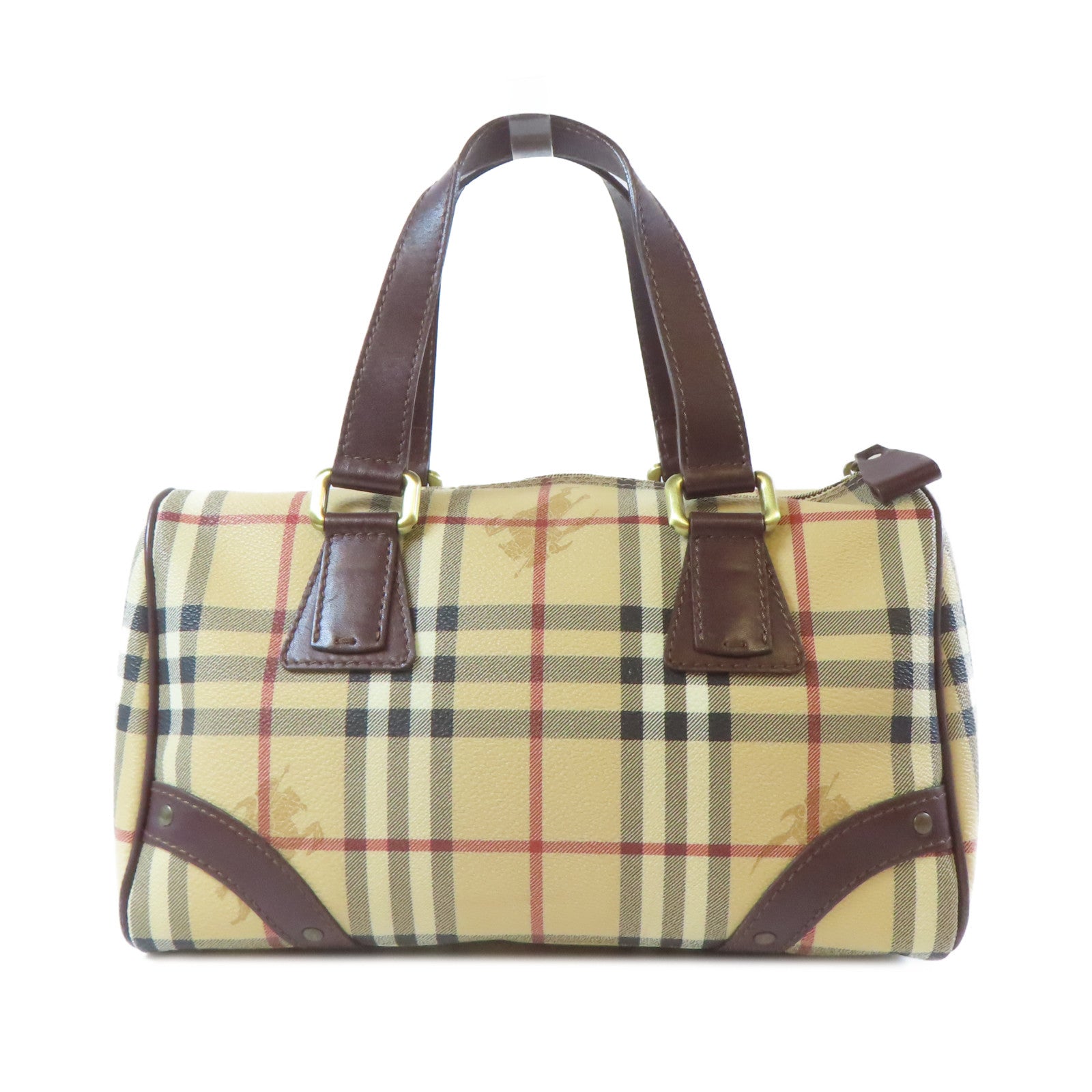 BURBERRY 塗層帆布Hand Bag金扣手挽袋米色