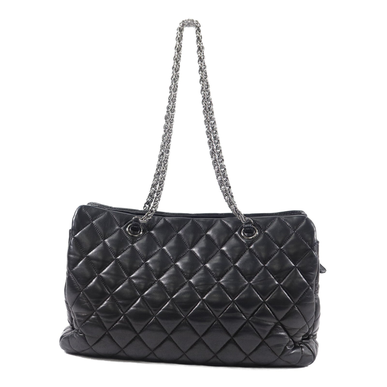 CHANEL 羊皮皮革Paris Moscow Tote鏈帶肩背袋