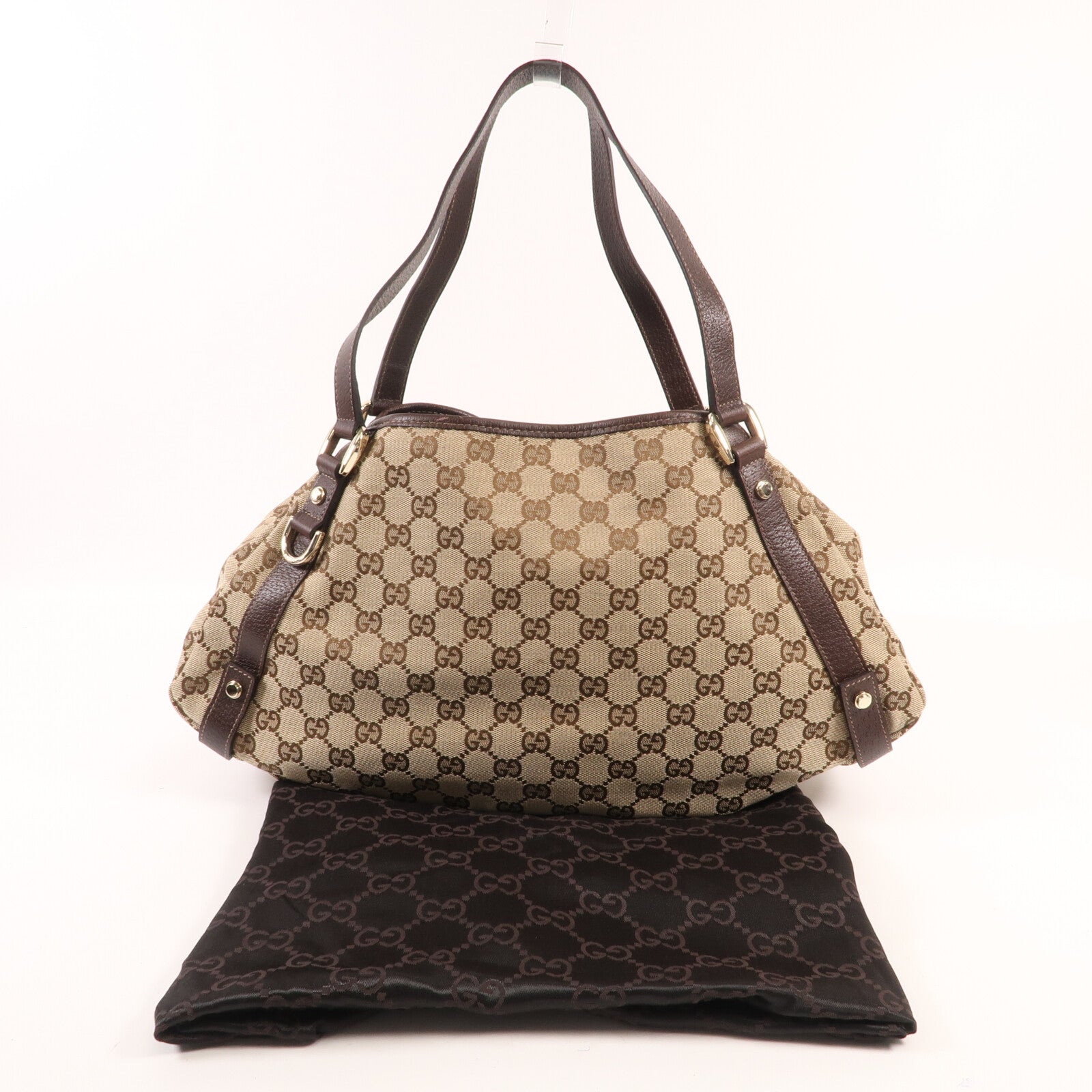 GUCCI 帆布Abbey金扣肩背袋