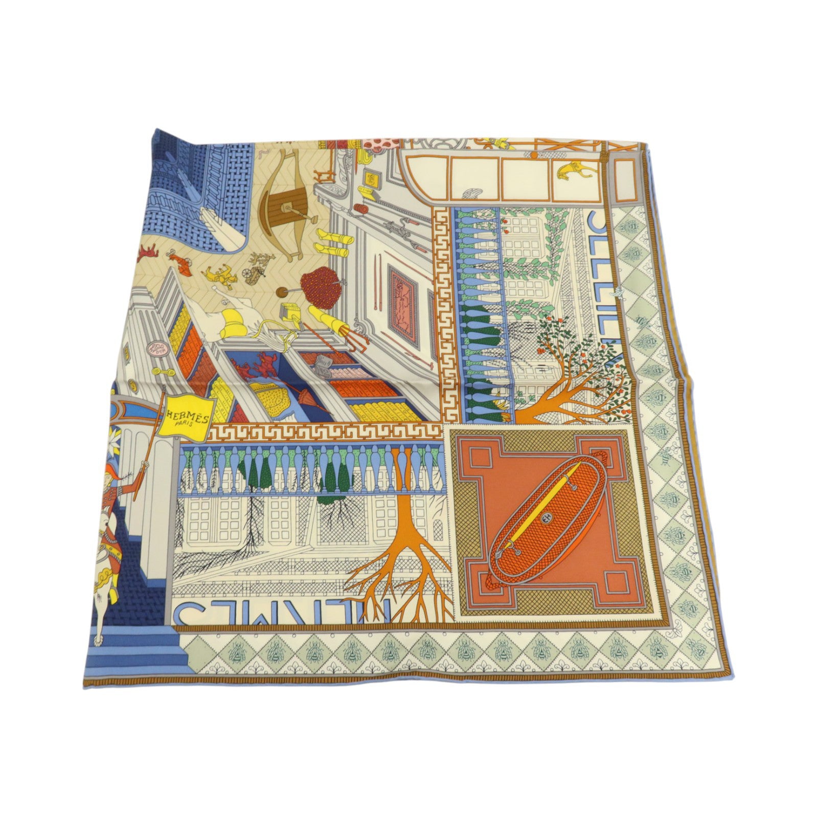 HERMES 絲質Scarf 90x90cm絲巾