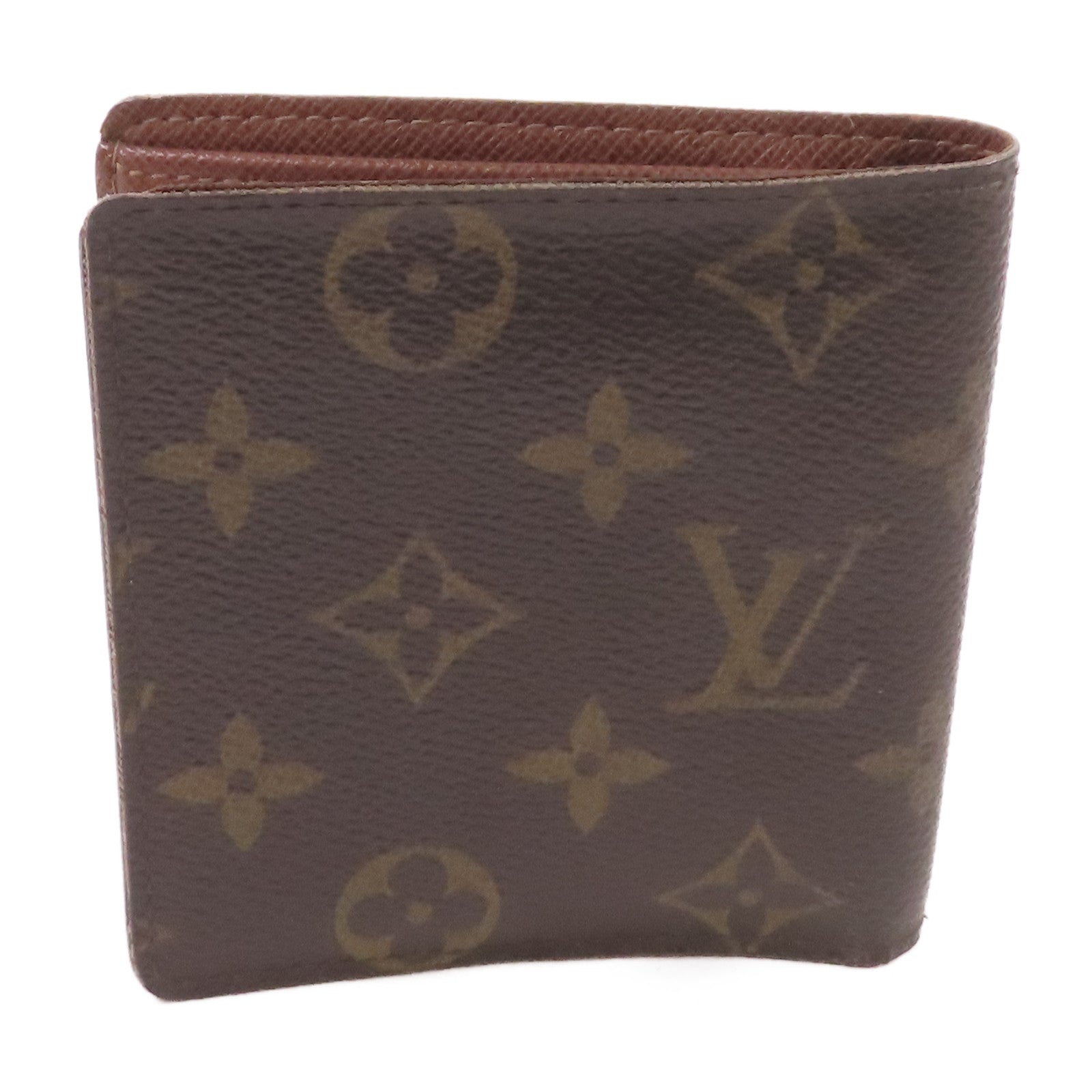 LOUIS VUITTON Monogram Porte Billet 6 Carte Credit Wallet短錢包啡色