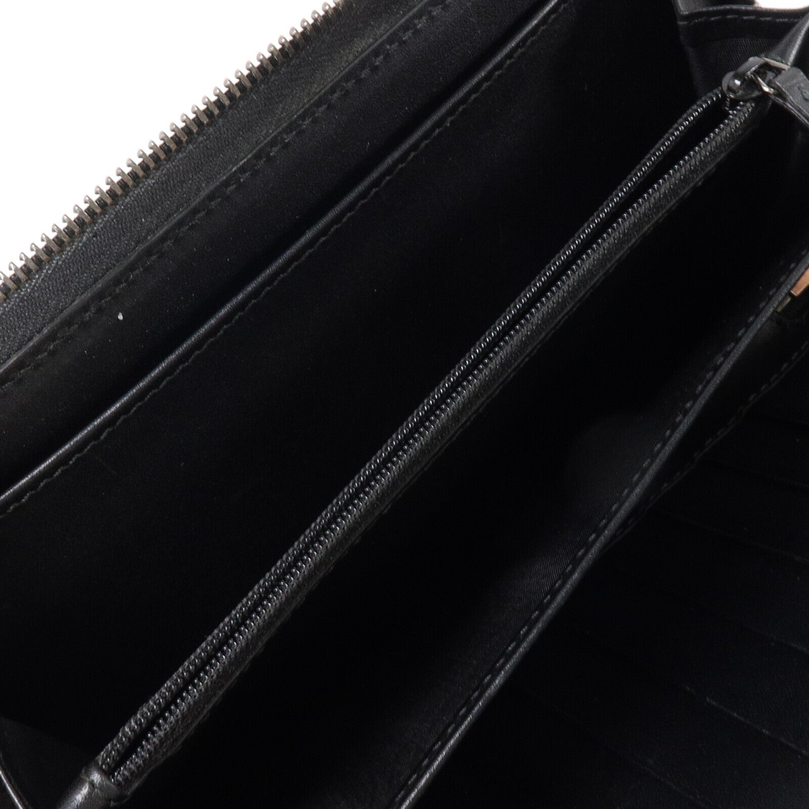 GUCCI 牛皮皮革Zipper Long Wallet銀扣長錢包