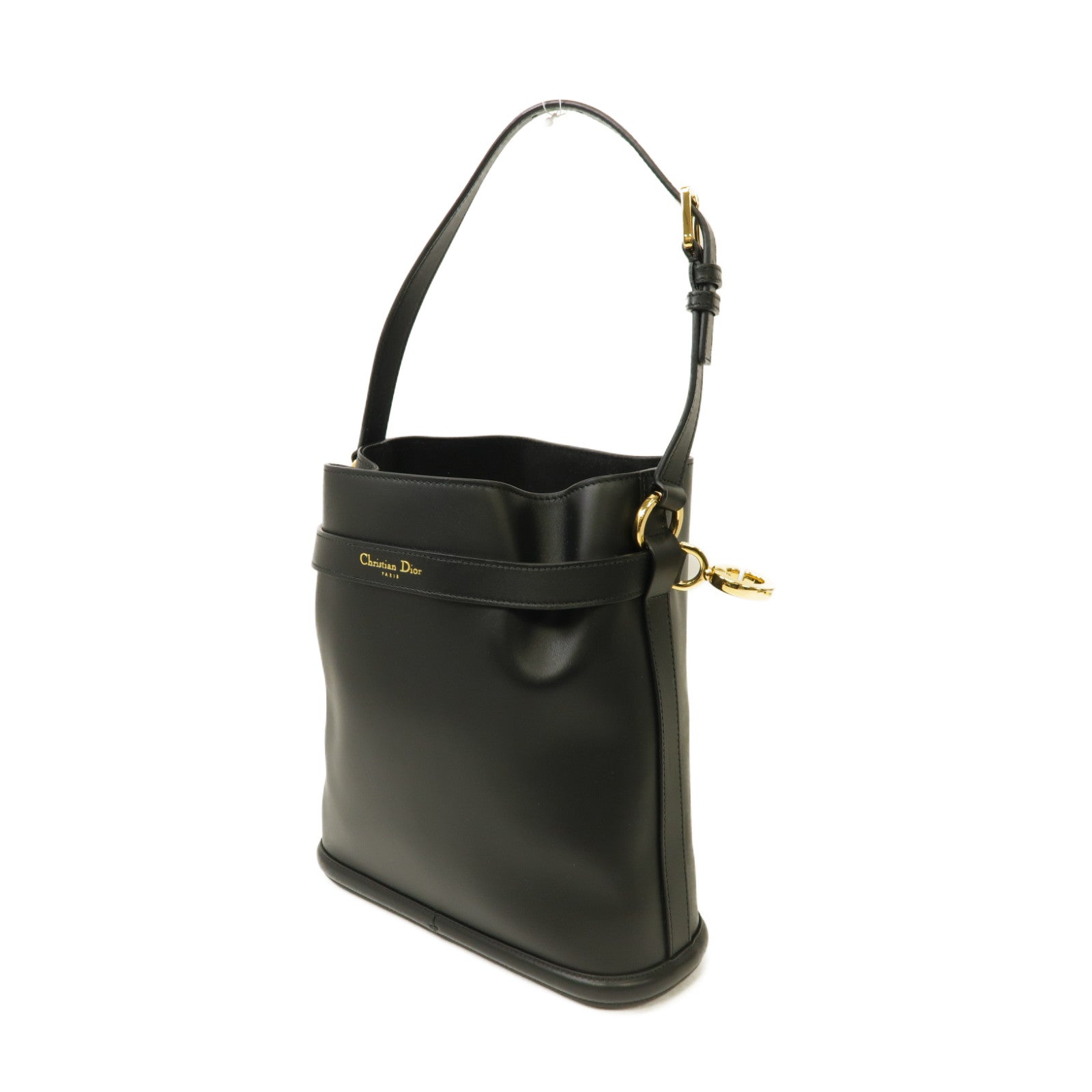 Dior 牛皮皮革2way Shoulder Bag金扣手挽肩背兩用袋黑色