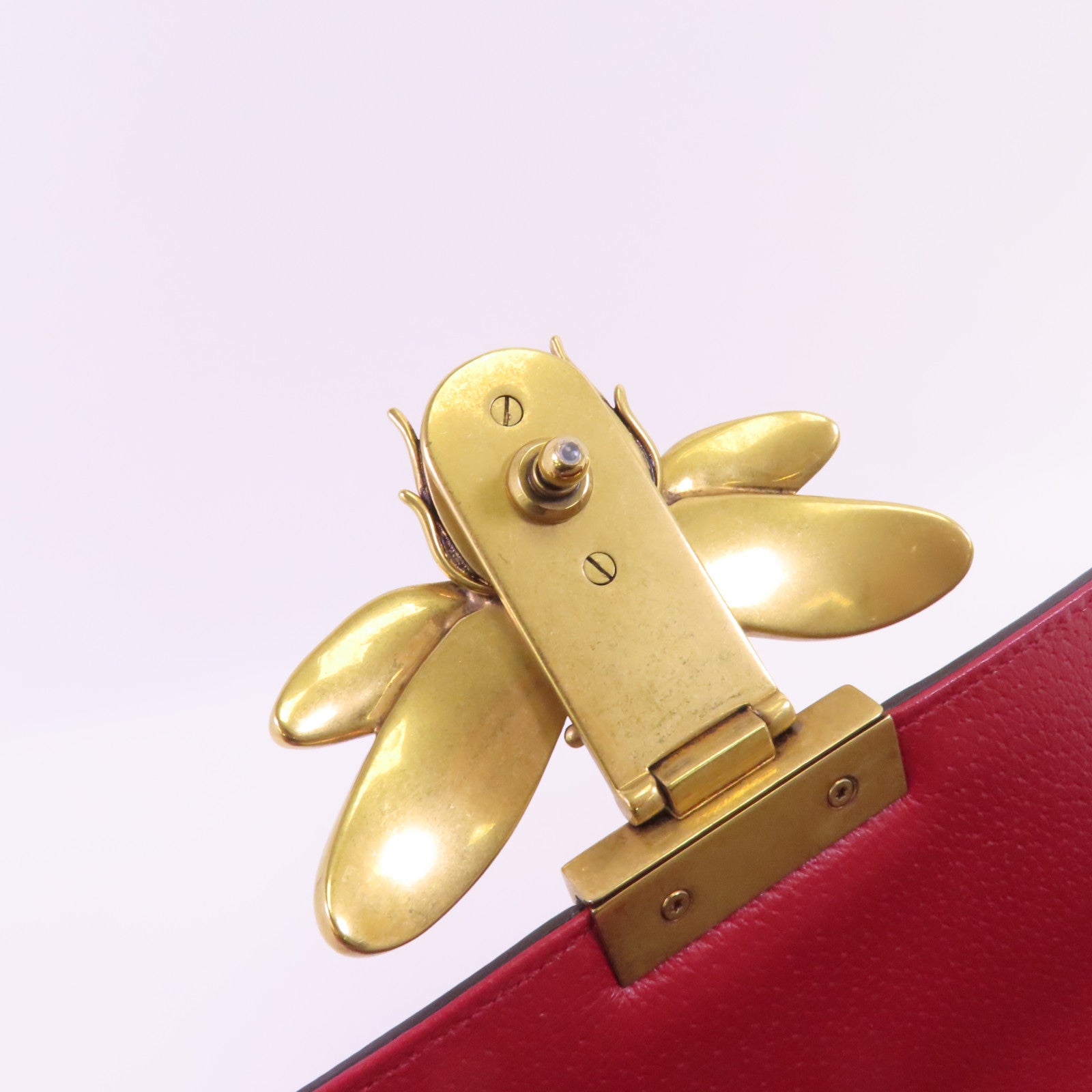GUCCI 【激減優惠】塗層帆布GG Supreme Queen Margaret Medium金扣鏈帶肩背袋