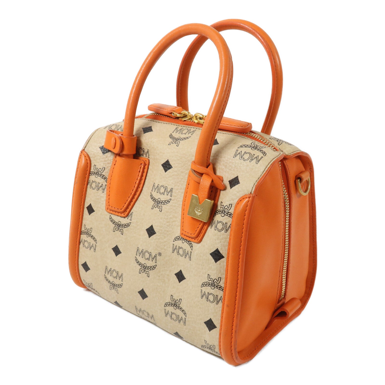 MCM 塗層帆布2 Way Shoulder手挽肩背兩用袋