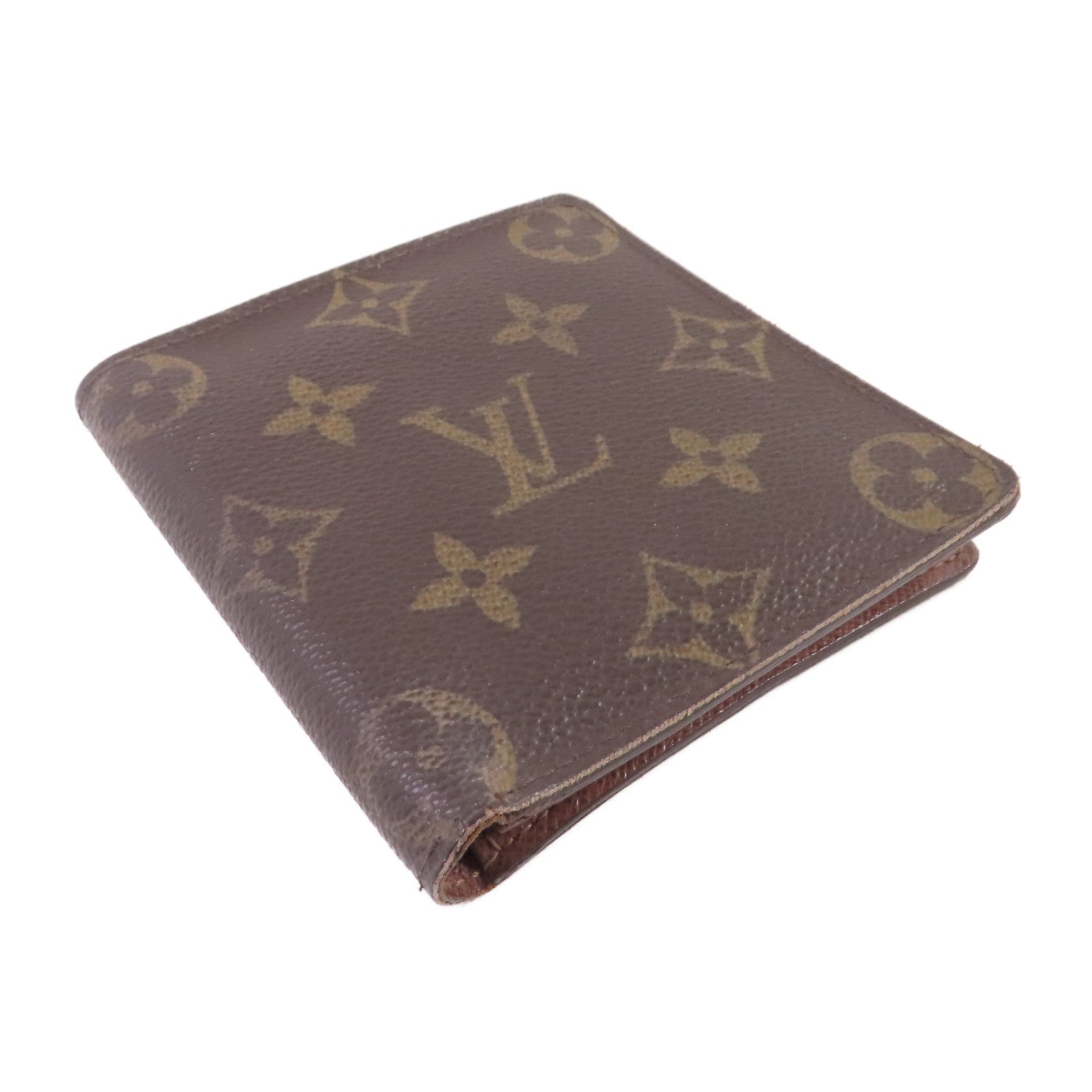 LOUIS VUITTON Monogram Porte Billet 6 Carte Credit Wallet短錢包啡色